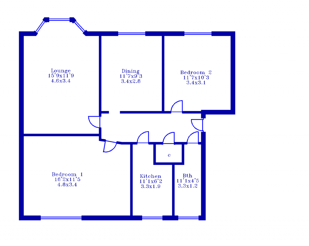 205 Glasgow Road, Dumbarton, G82 1DP floorplan
