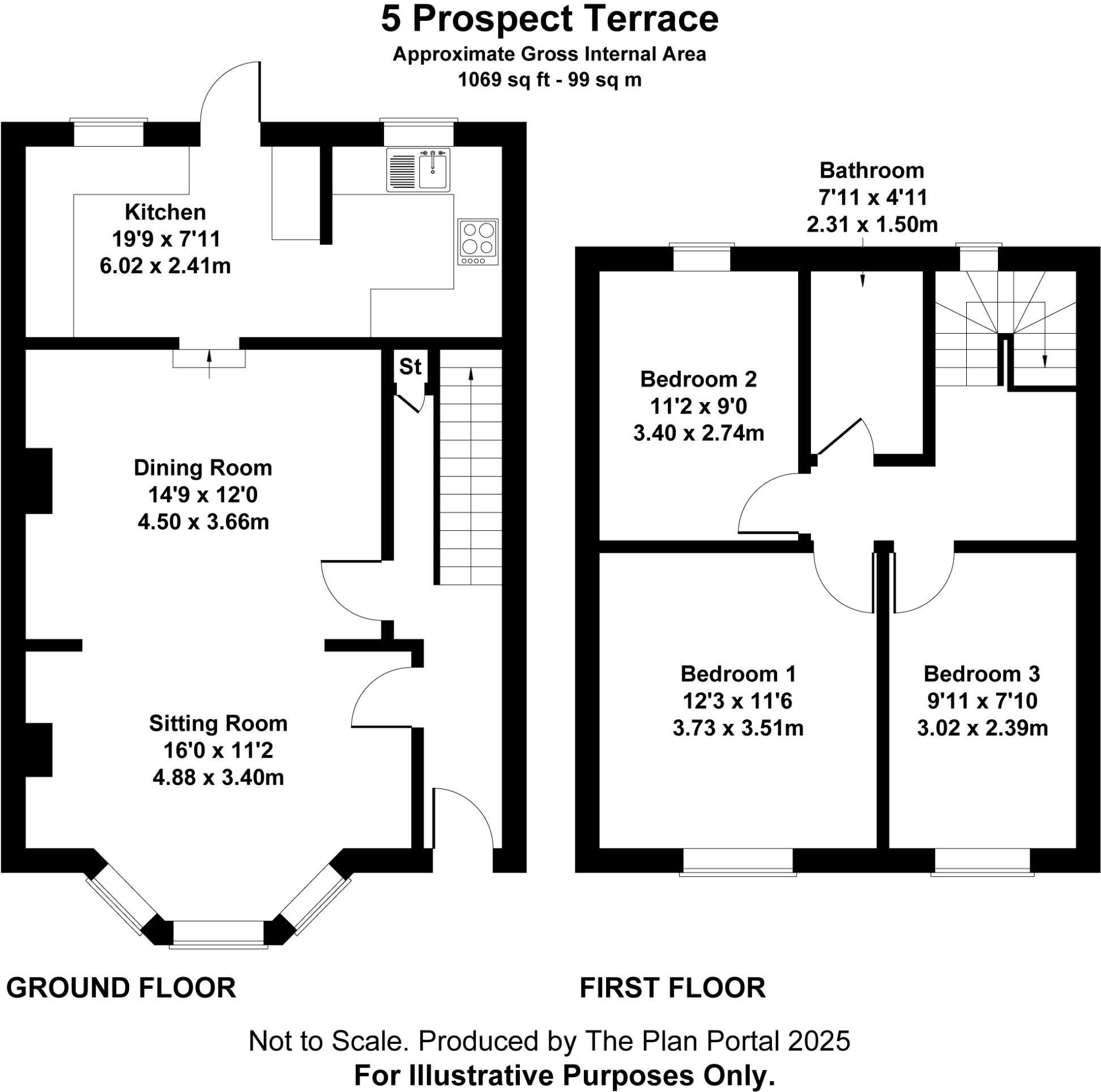 Prospect Terrace, Gunnislake, Cornwall, PL18 9NB floorplan