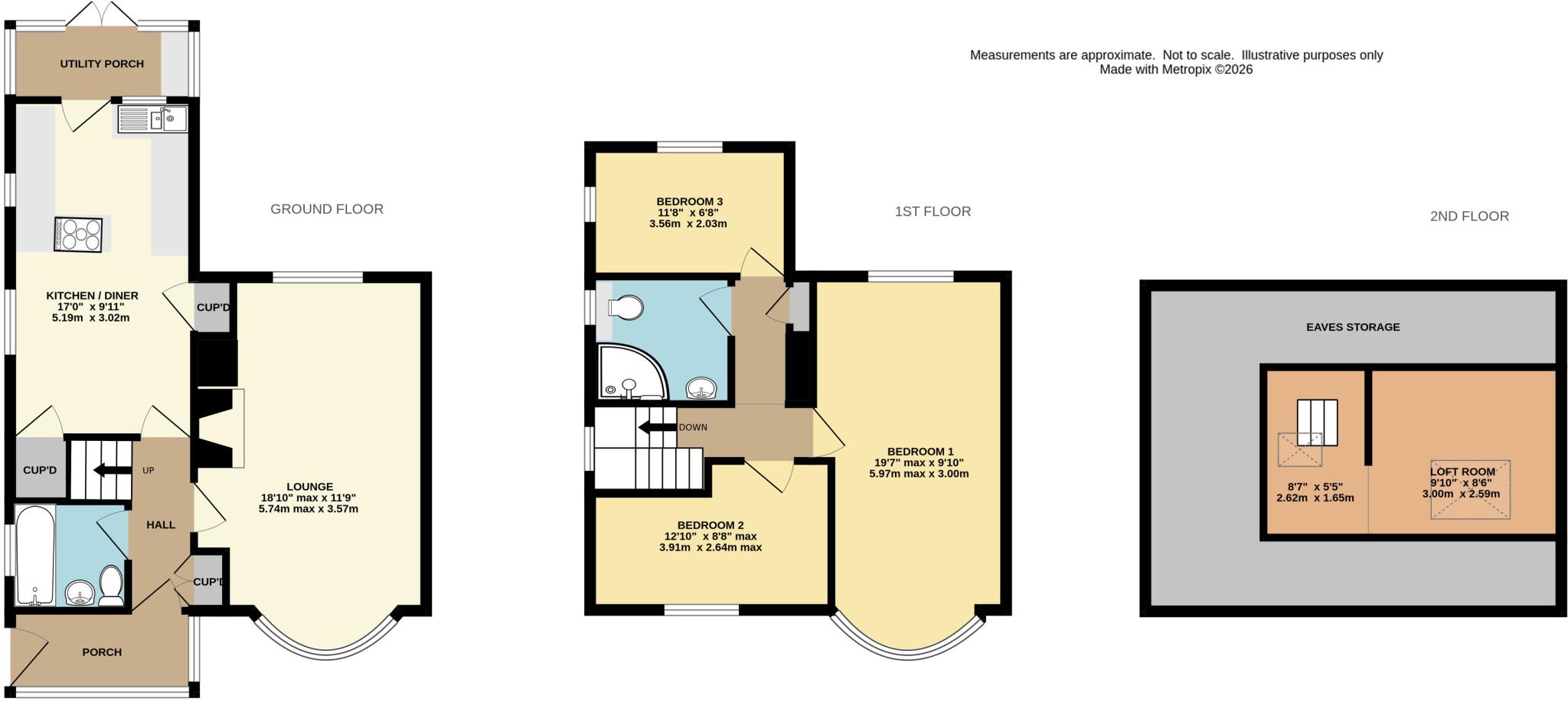 7 Dunsley Crescent, Whitby, North Yorkshire, YO21 3JH floorplan