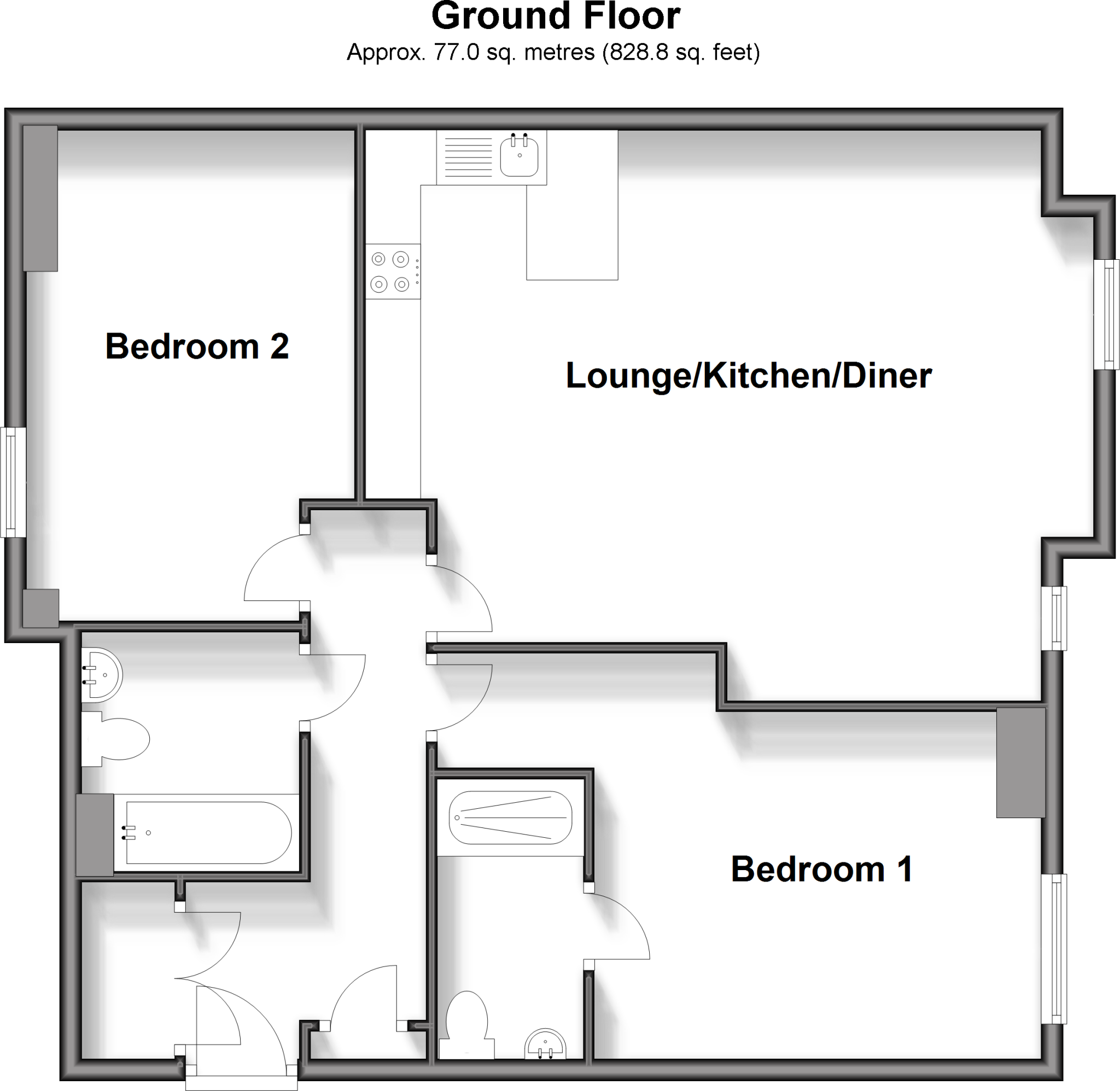 Springhead Road, Northfleet, Gravesend, Kent floorplan