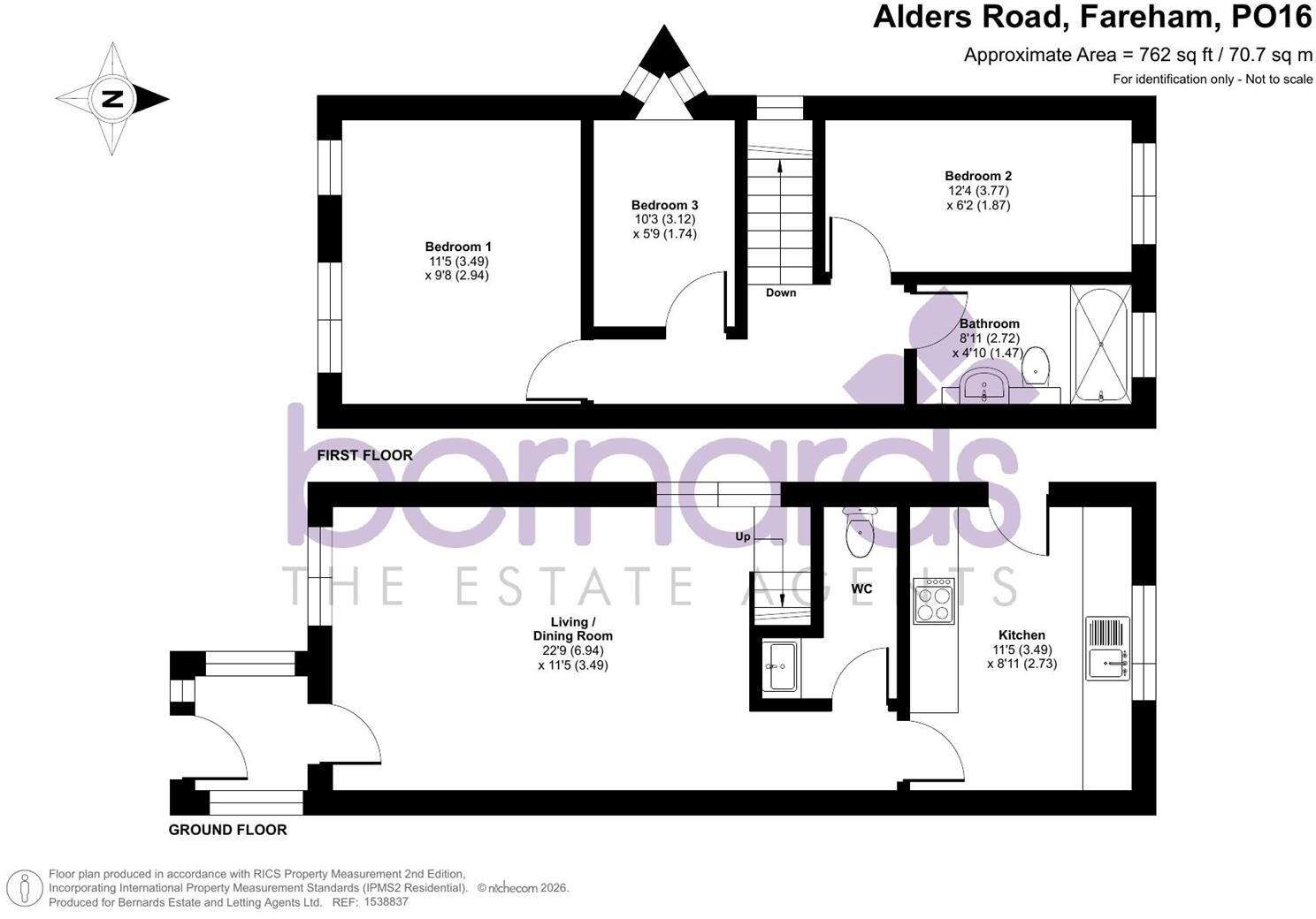 Alders Road, Fareham floorplan