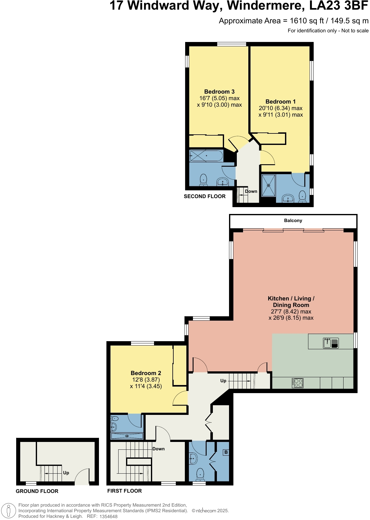 17 Windward Way, Bowness-on-Windermere, LA23 3BF floorplan