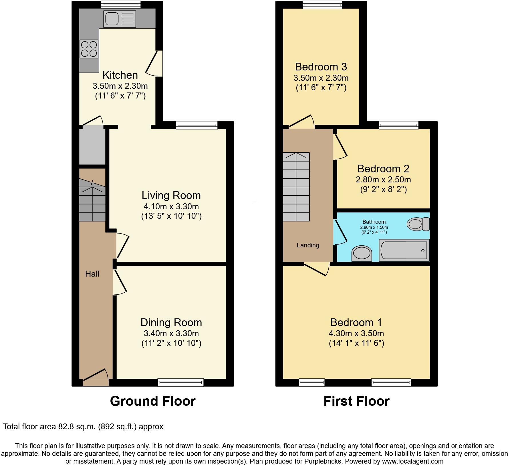 Portland Street, Newton-le-Willows, WA12 floorplan