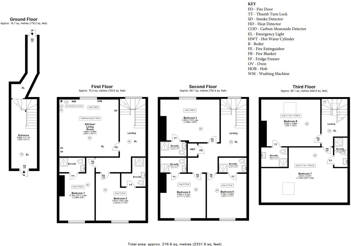 (£125pppw) St James Street, City Centre, Newcastle upon Tyne, NE1 floorplan