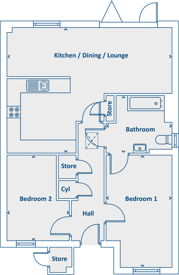 Off Allerdale Drive, 
Newcastle Upon Tyne, 
NE5 1DE floorplan