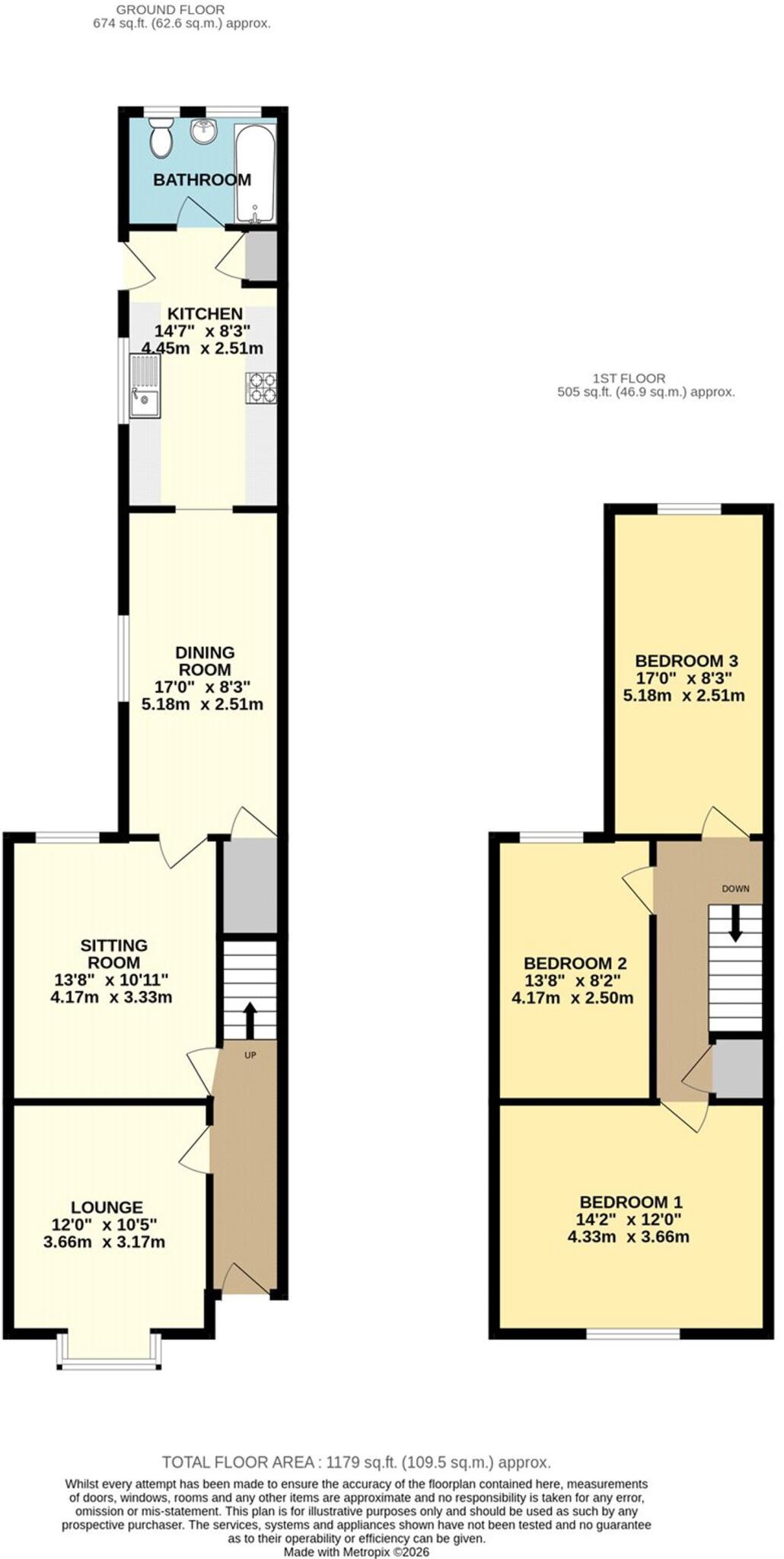 Park Street, Cleethorpes, DN35 floorplan