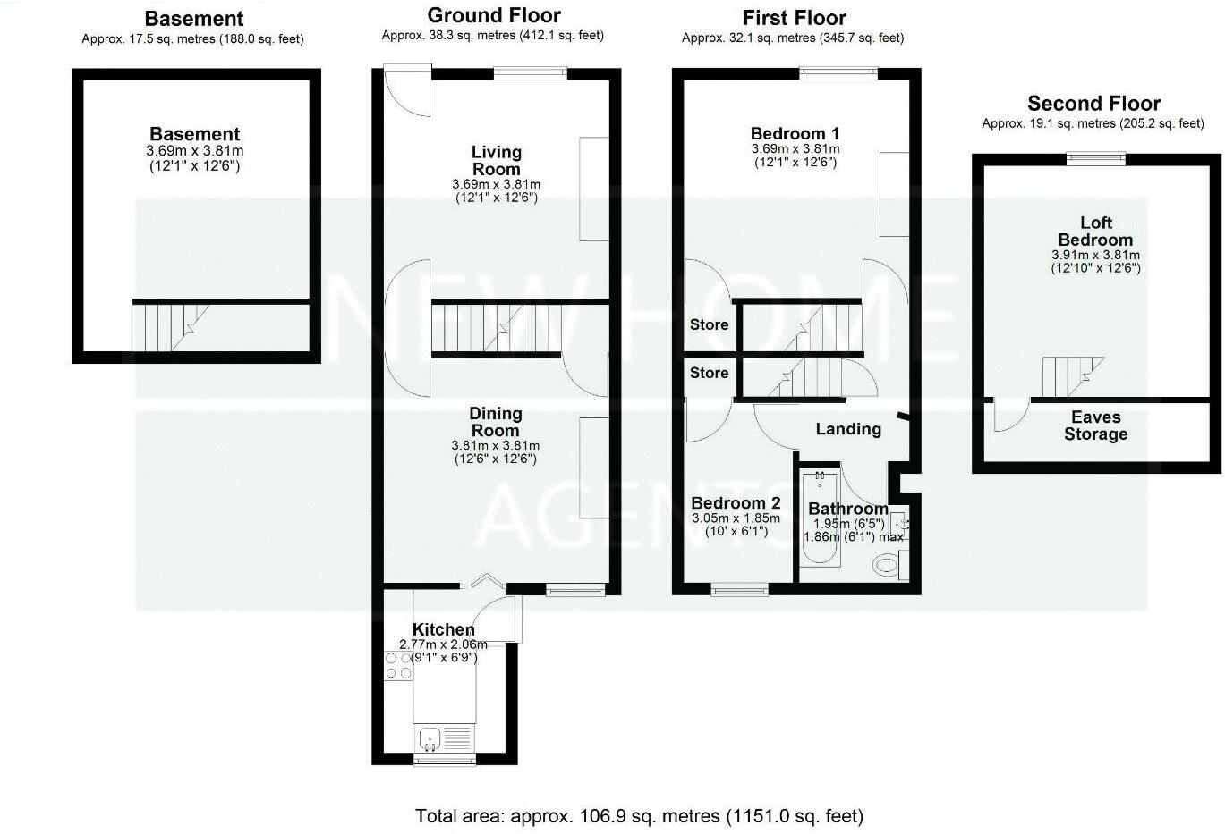 Cambridge Street, Normanton, WF6 1ER floorplan