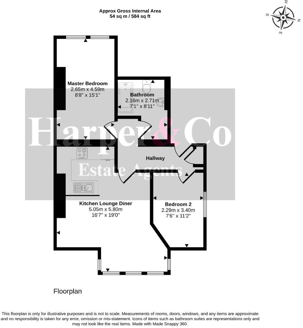 Entrance Level With Sea Views, Beaconsfield Street, Hartlepool, TS24 0NX floorplan