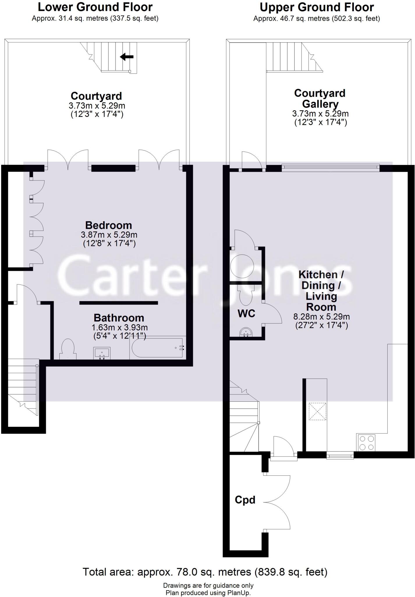 North Street, Cambridge, CB4 floorplan