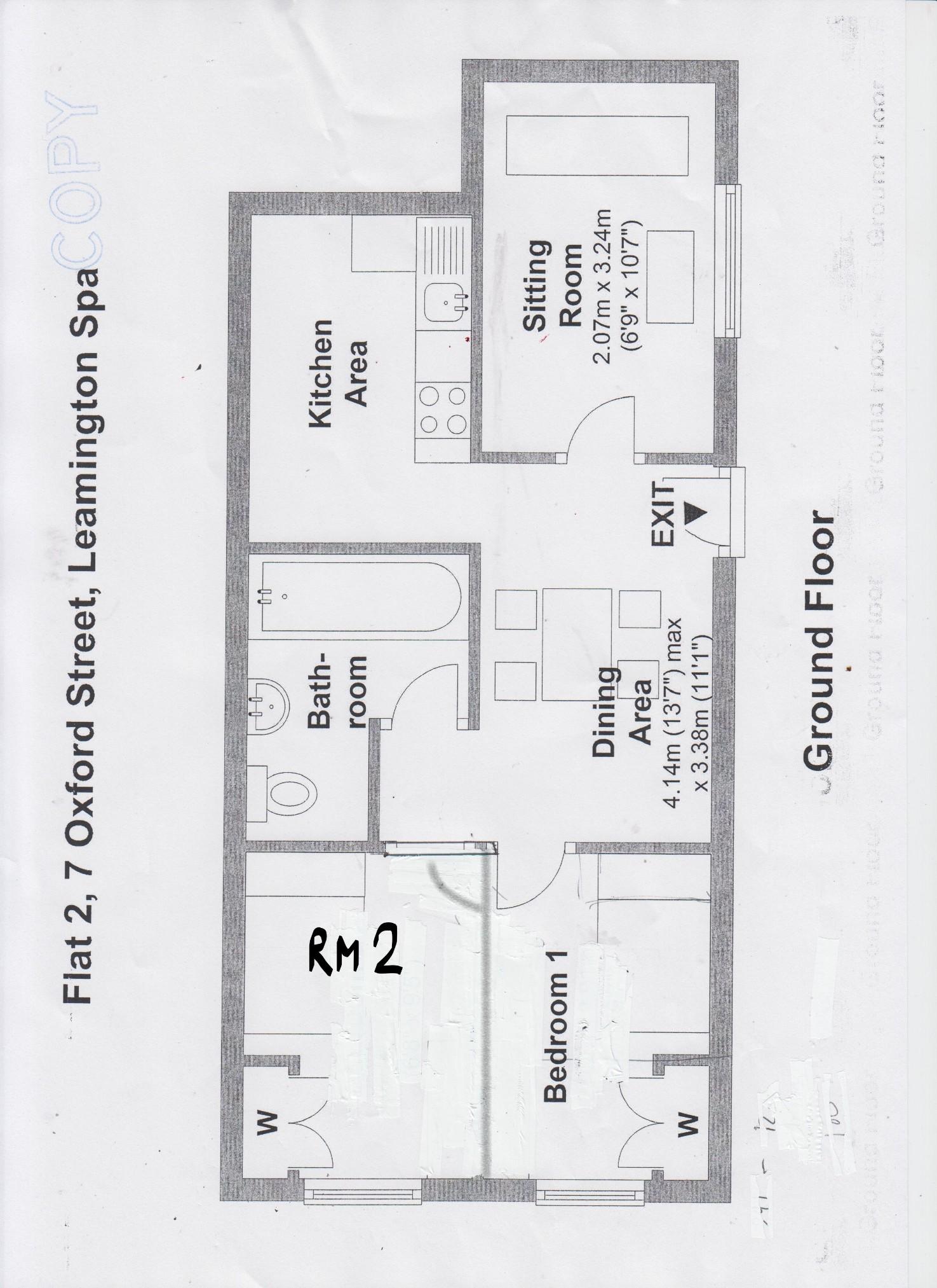 Flat 2, 7 Oxford Street, Leamington Spa, Warwickshire, CV32 floorplan