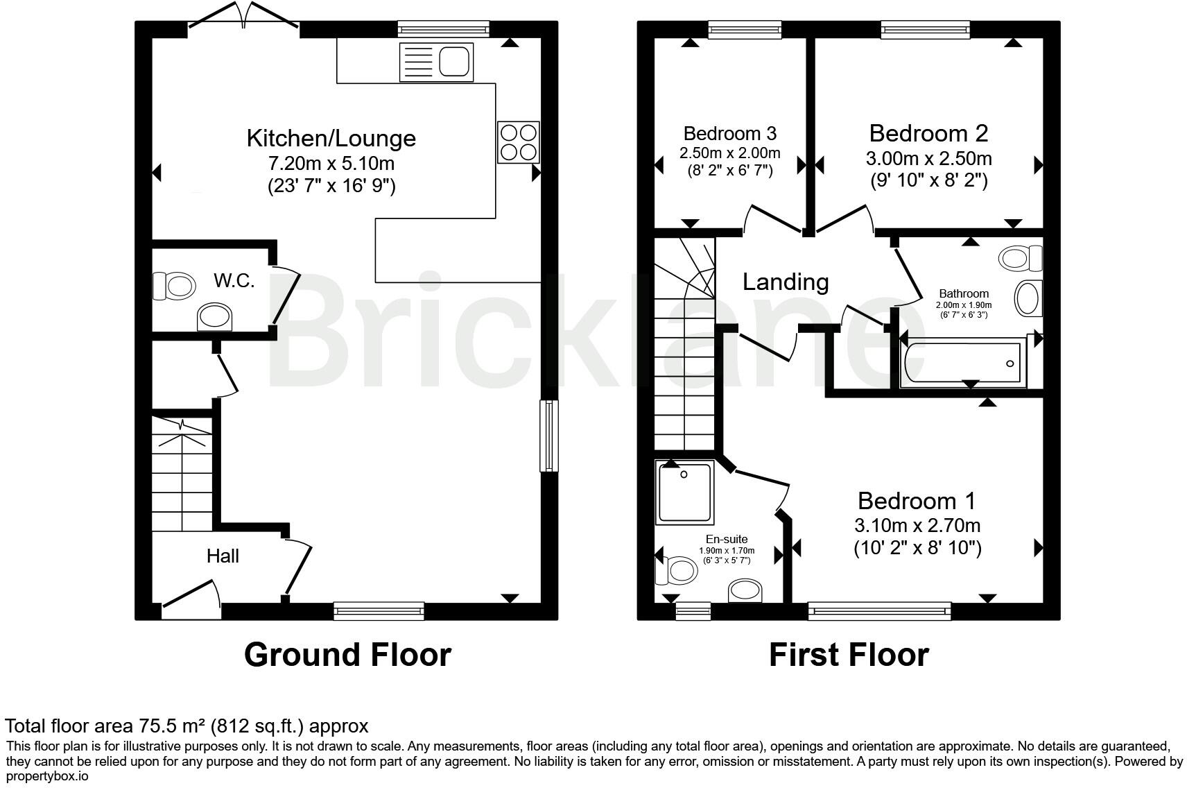 Handscomb Way, Bishops Stortford, Hertfordshire floorplan