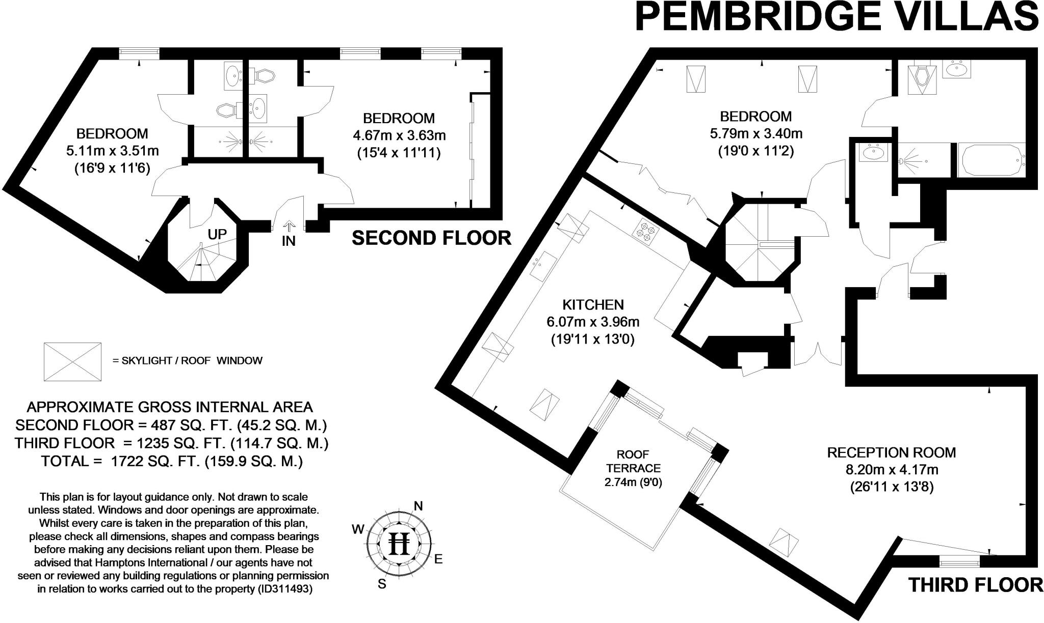 Pembridge Villas London W11 floorplan