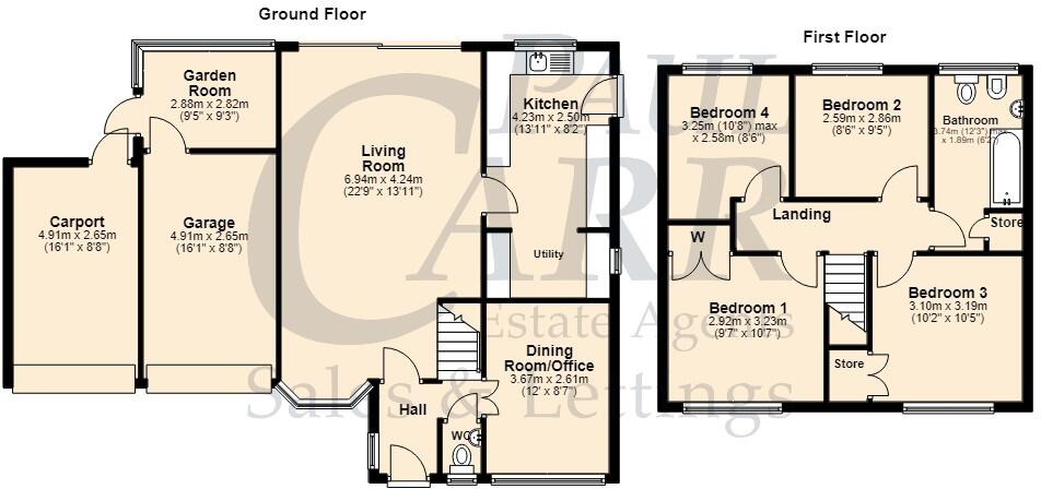 Dove Close, Burntwood, Church Farm, WS7 9JL floorplan