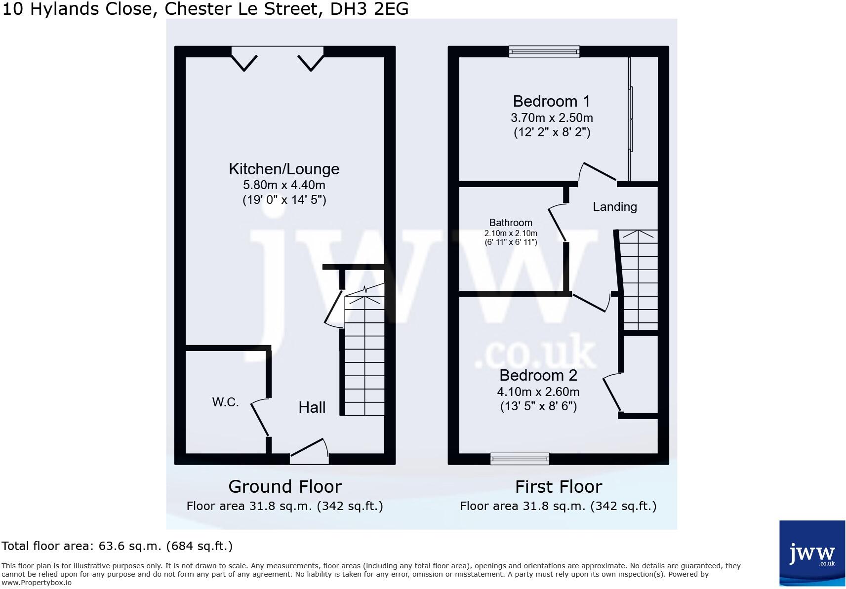 Hylands Close, Chester Le Street, County Durham, DH3 floorplan