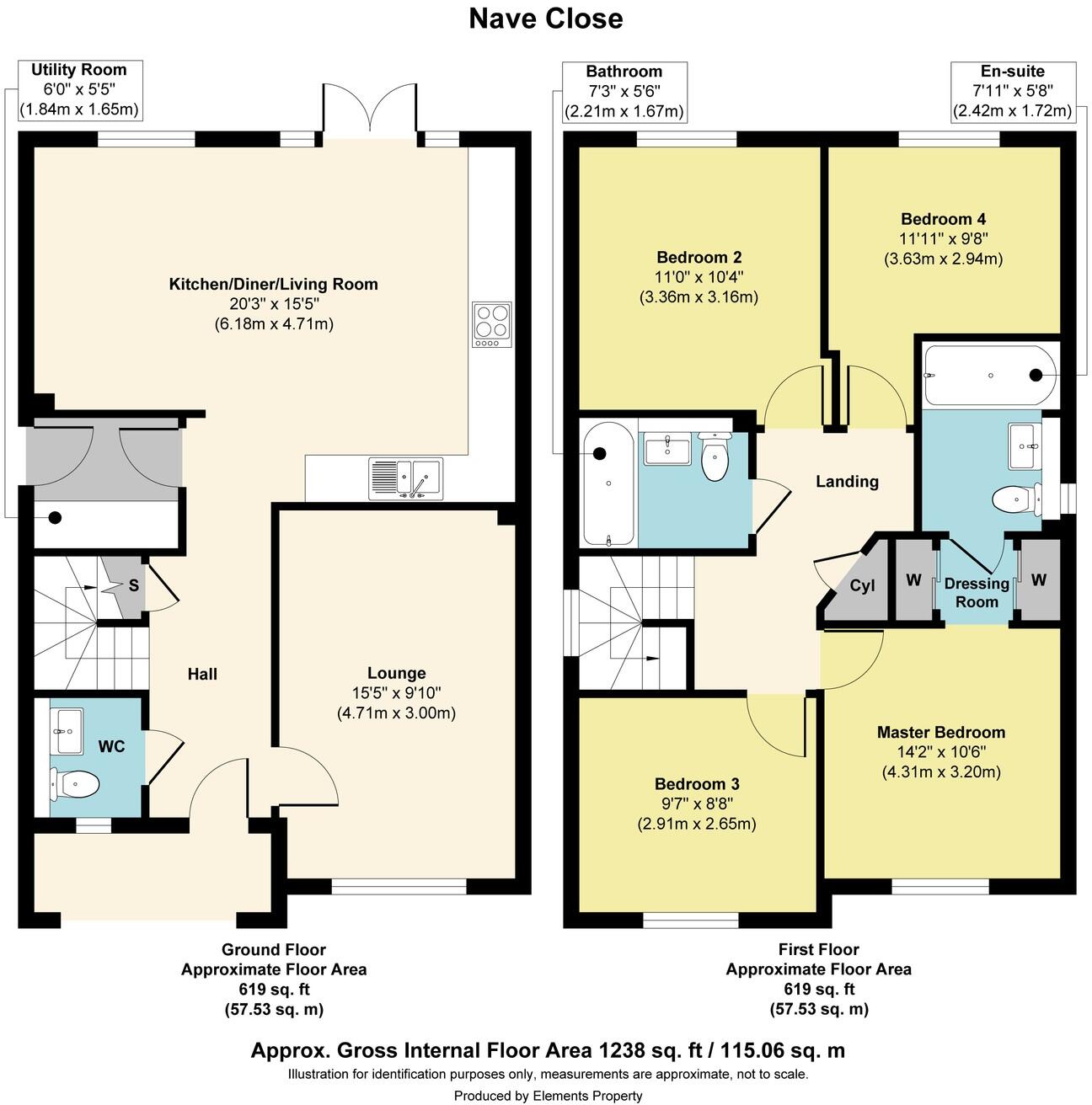 Nave Close, Preston, PR2 5DT floorplan