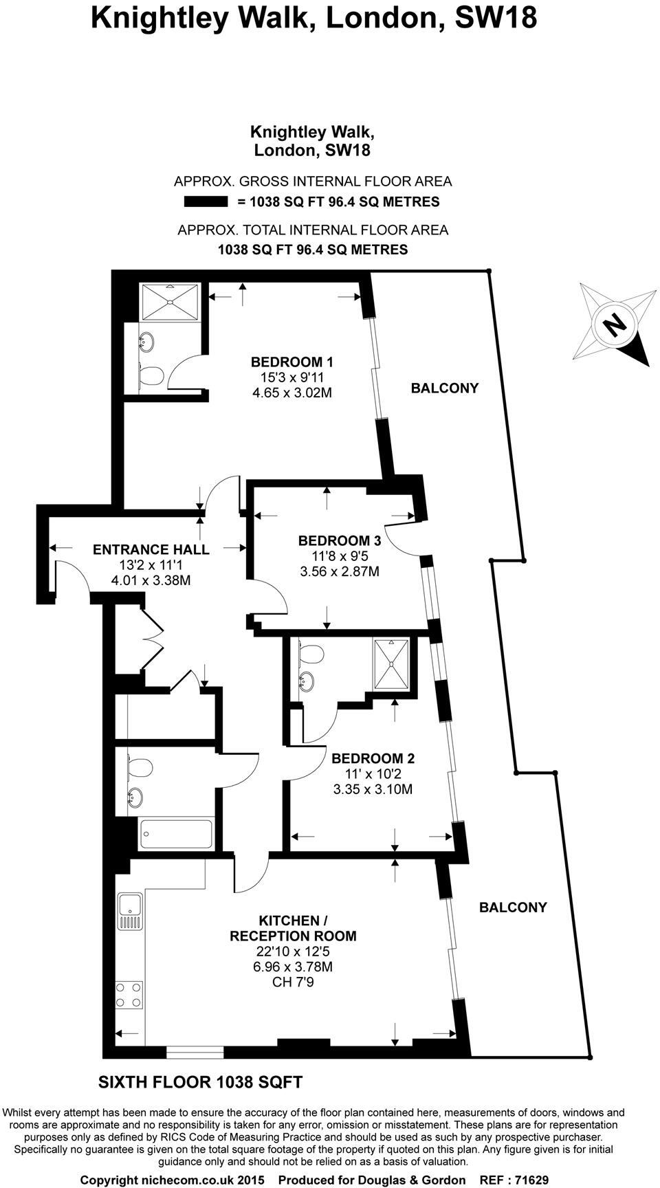 Knightley Walk, SW18 floorplan