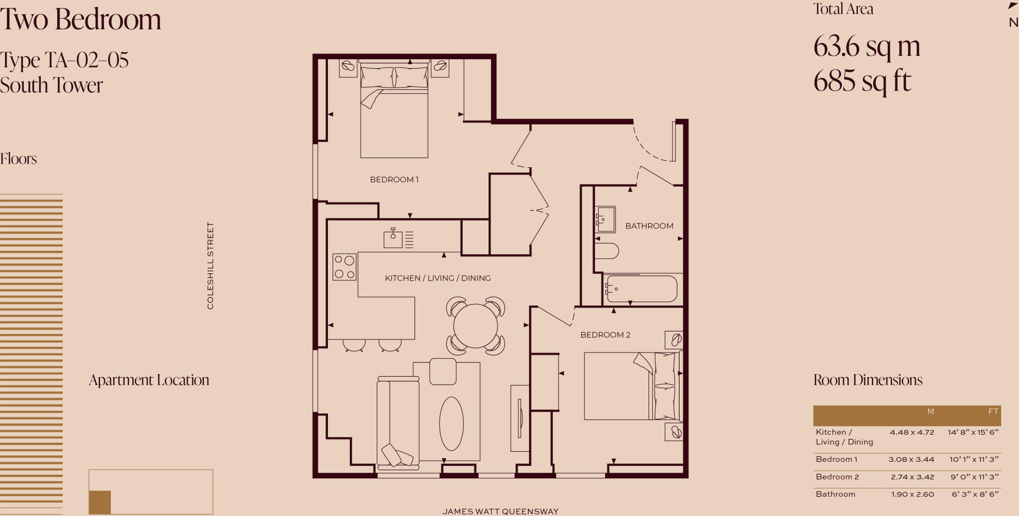 One Eastside, 1 James Watt Queensway Birmingham B4 floorplan