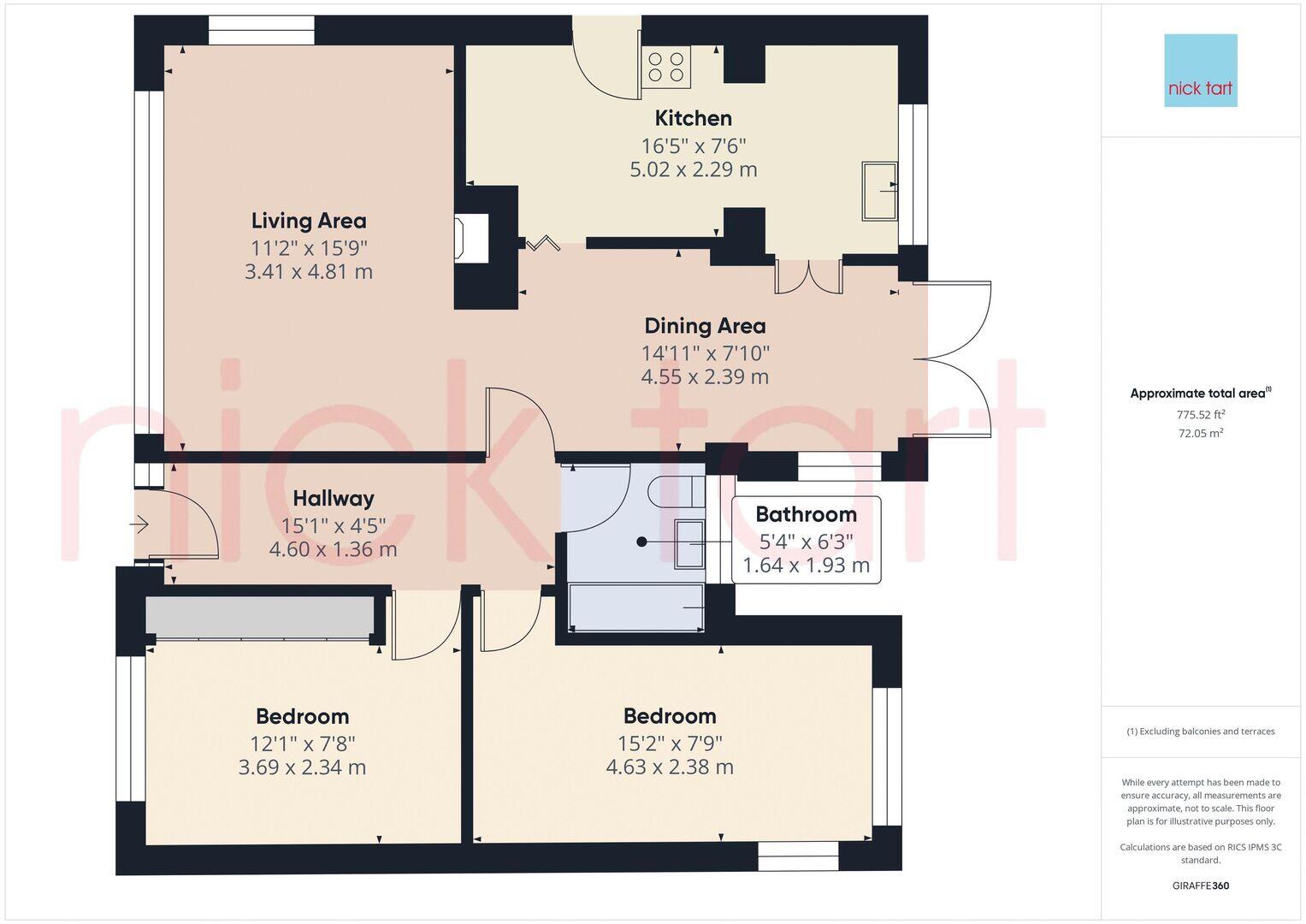 Poplars Drive, Codsall, Wolverhampton WV8 floorplan