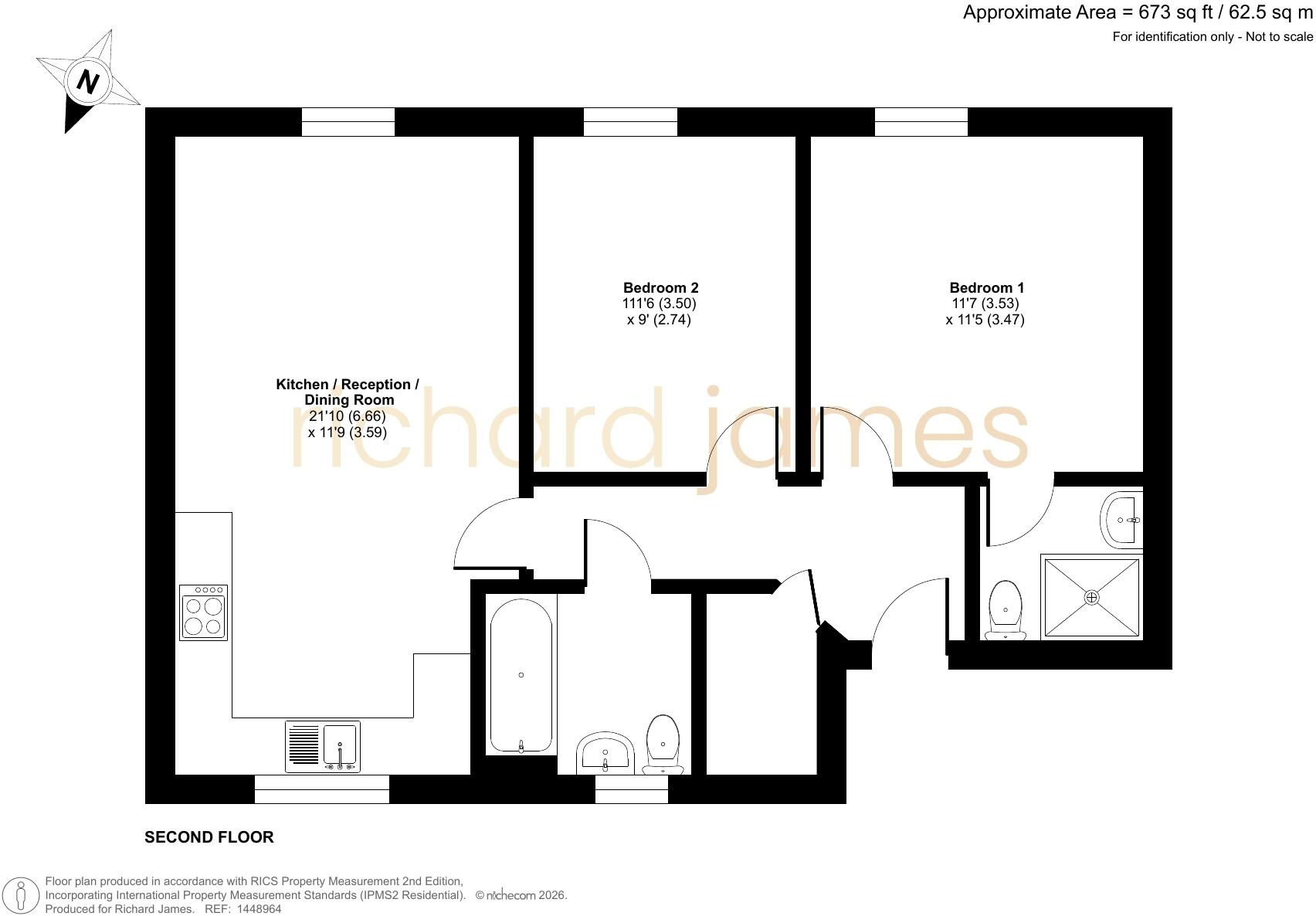 41, Carver Close, Stratton, Swindon, SN3 4GJ floorplan