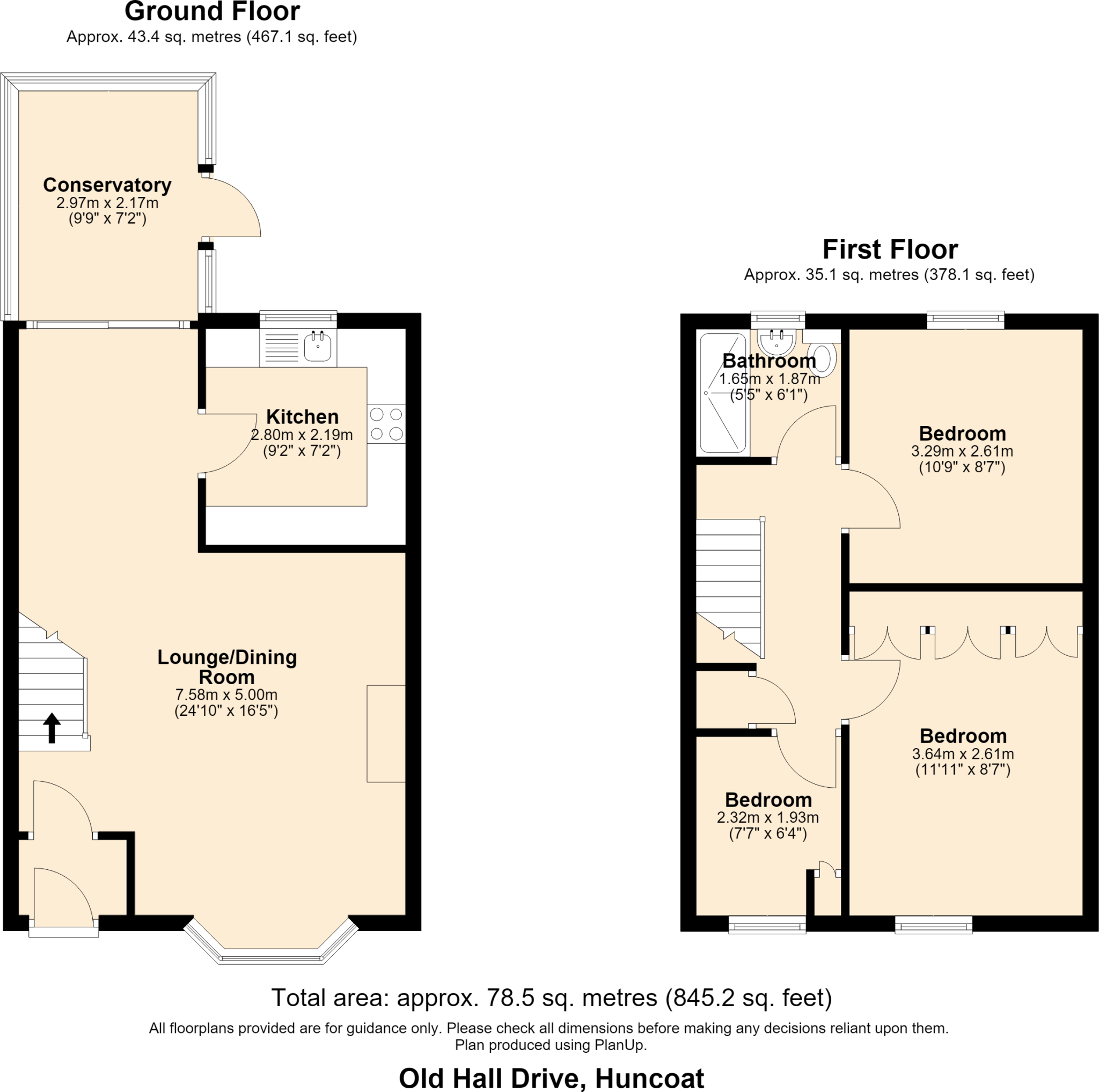 Old Hall Drive, Huncoat floorplan