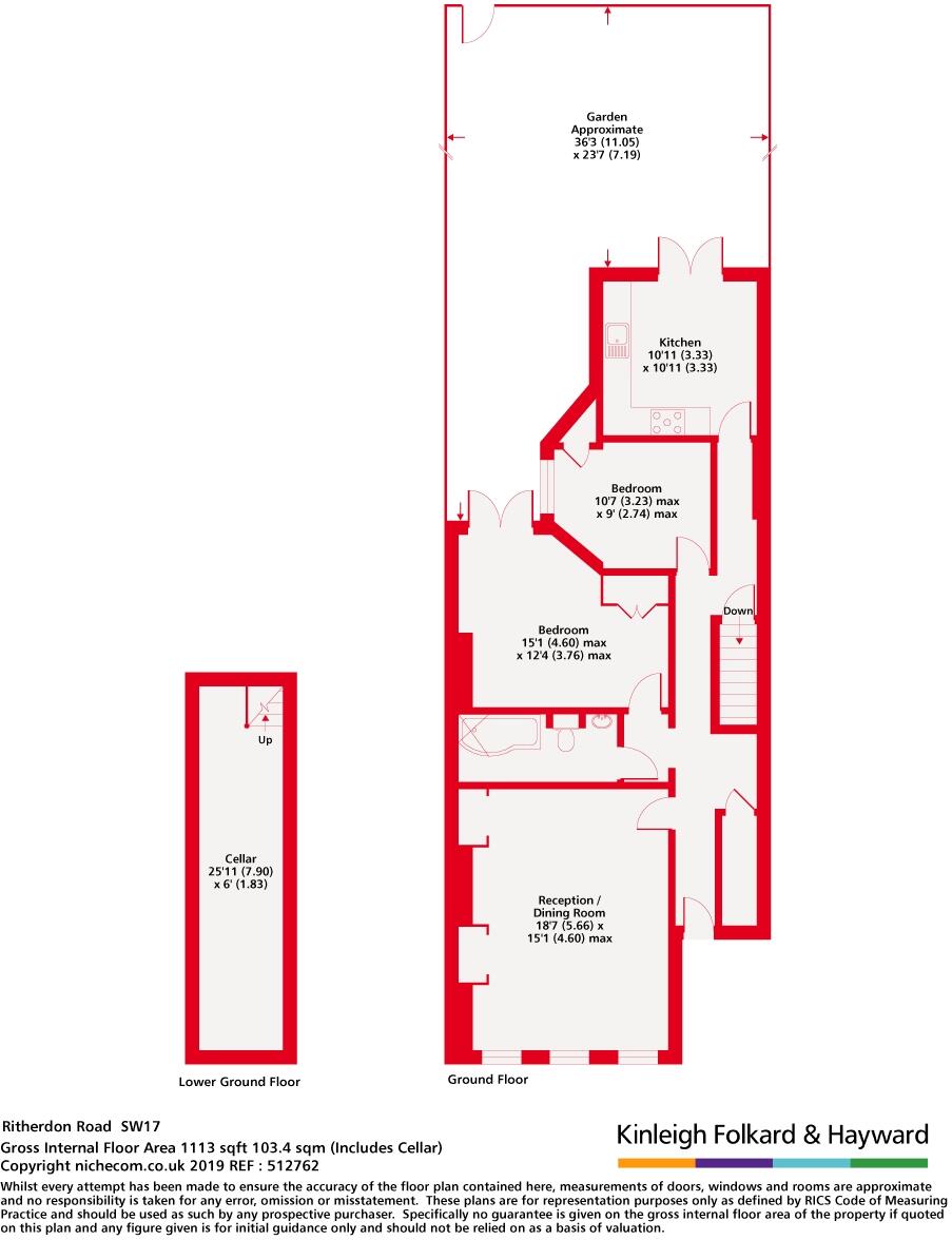 Ritherdon Road, Balham, London, SW17 floorplan