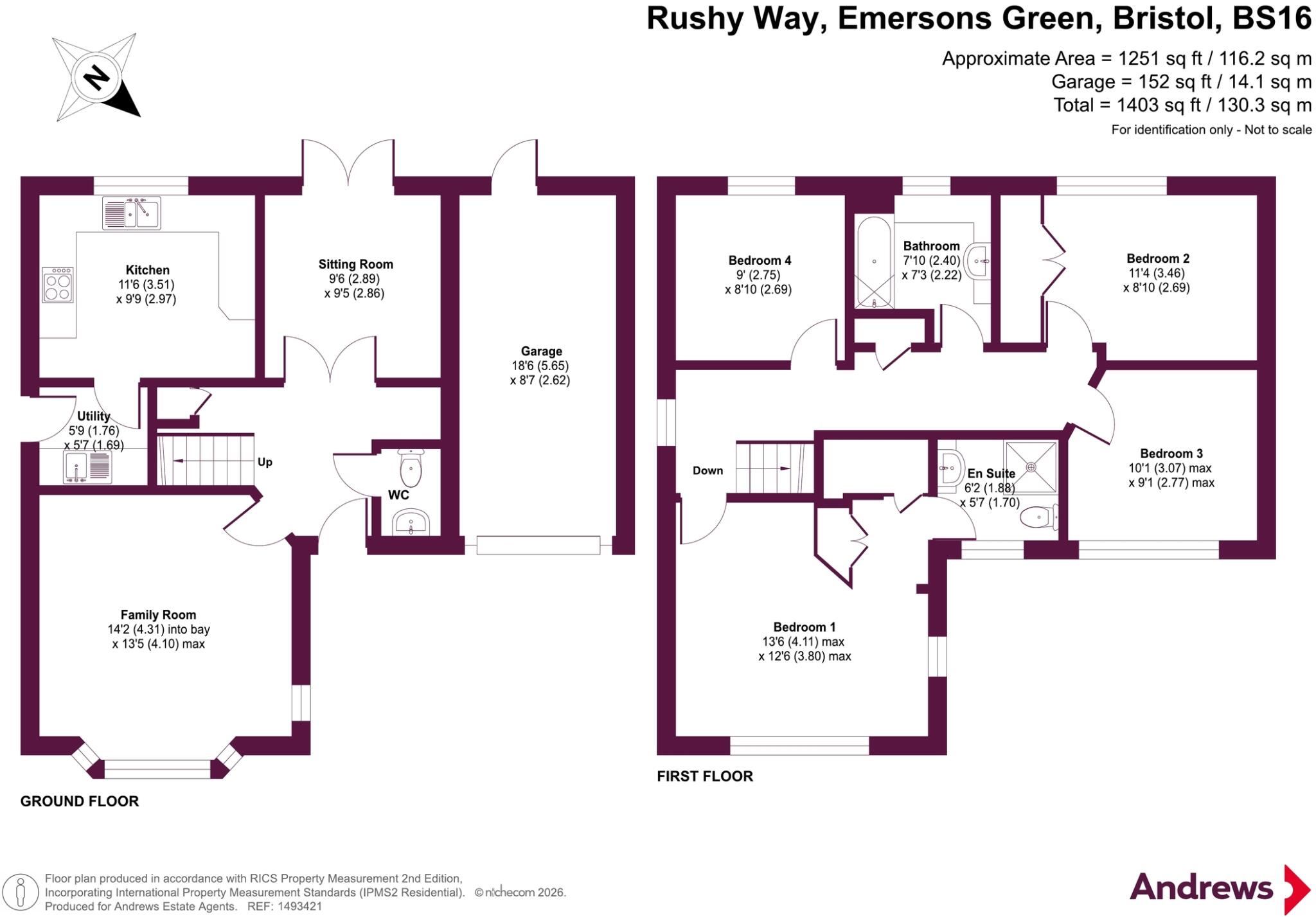 Rushy Way, Emersons Green, Bristol, South Gloucestershire, BS16 floorplan