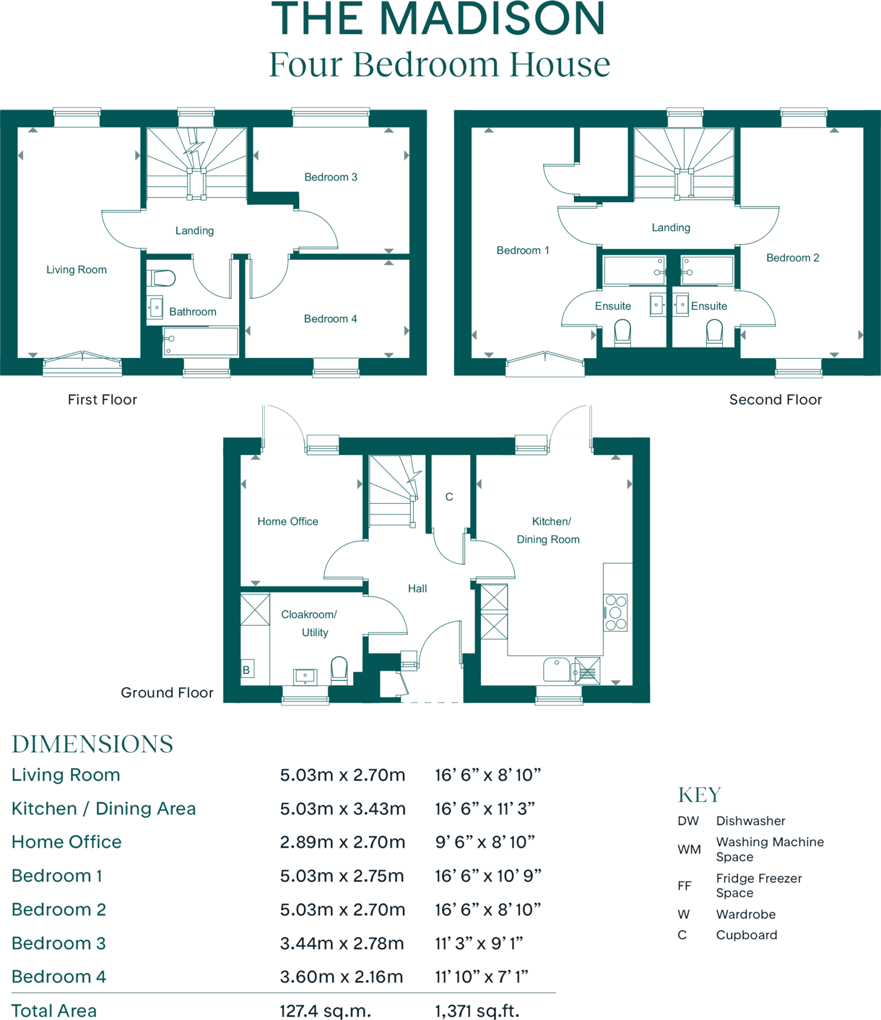 Leaf Living at Beckley Place, Oxford, OX3, Oxfordshire floorplan