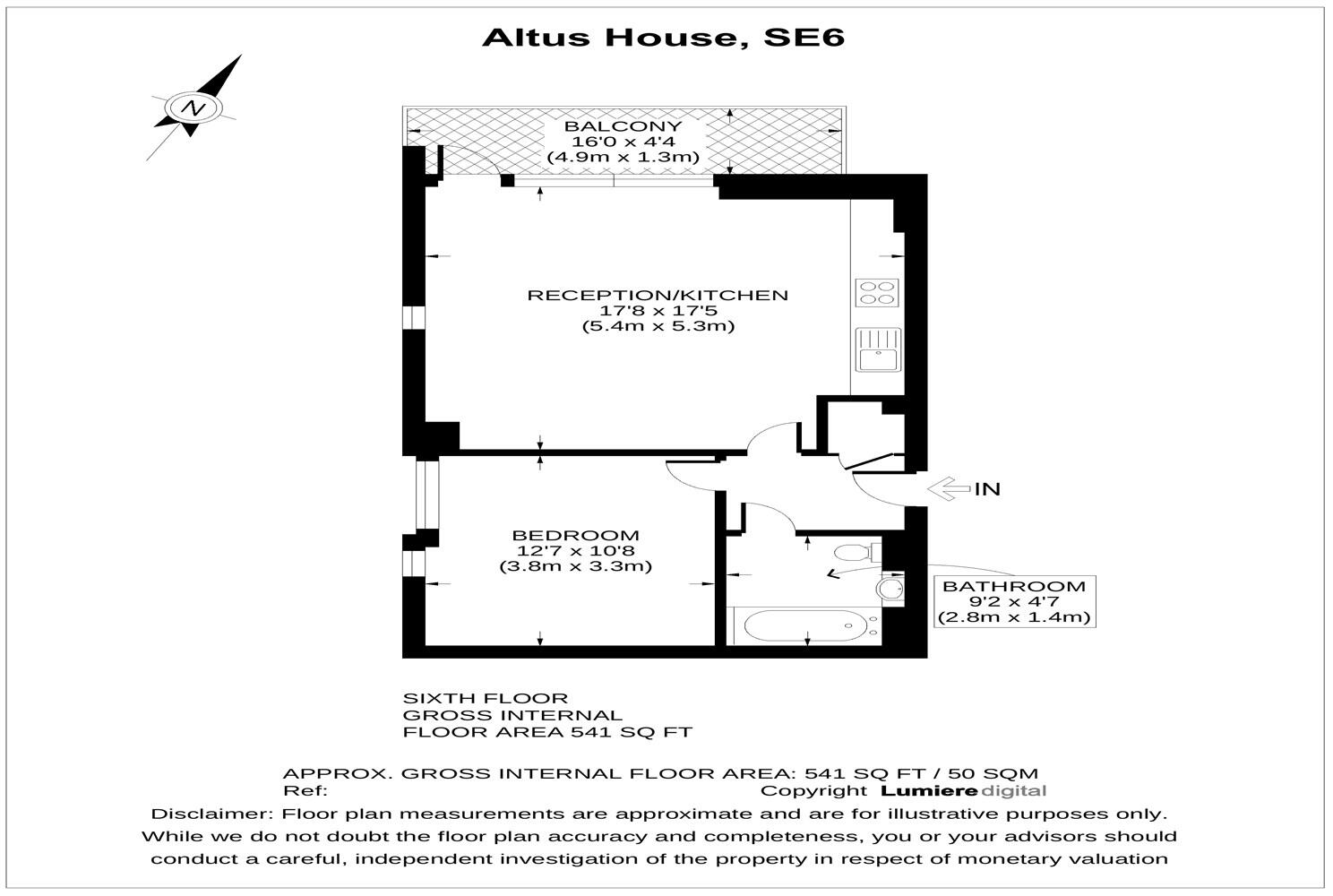 Altus House, Bromley Road, SE6 floorplan