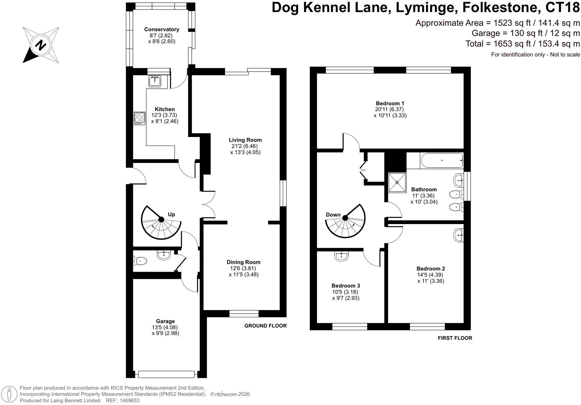 Dog Kennel Lane, Lyminge, CT18 floorplan