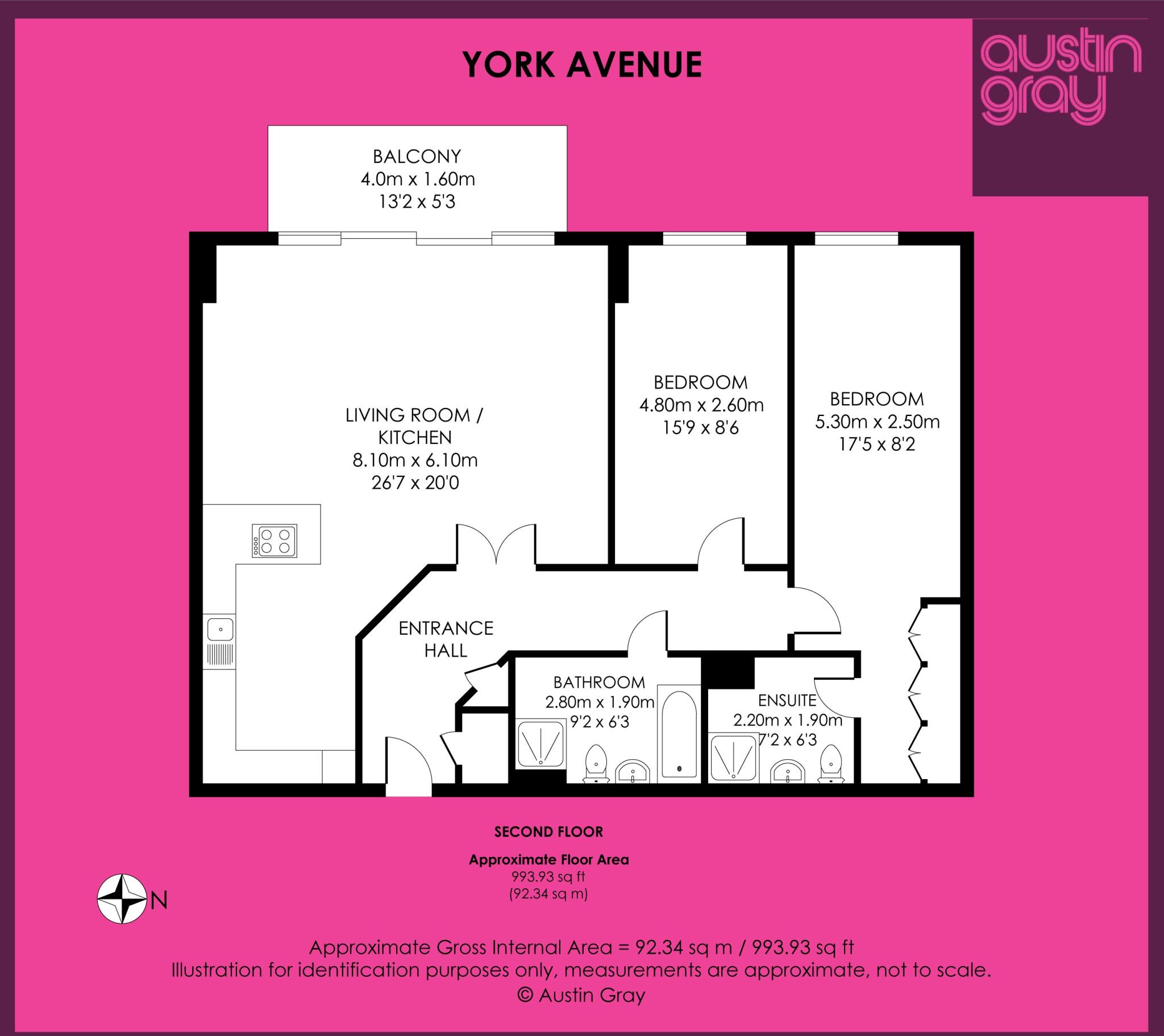 York Mansions West, York Avenue, Hove floorplan
