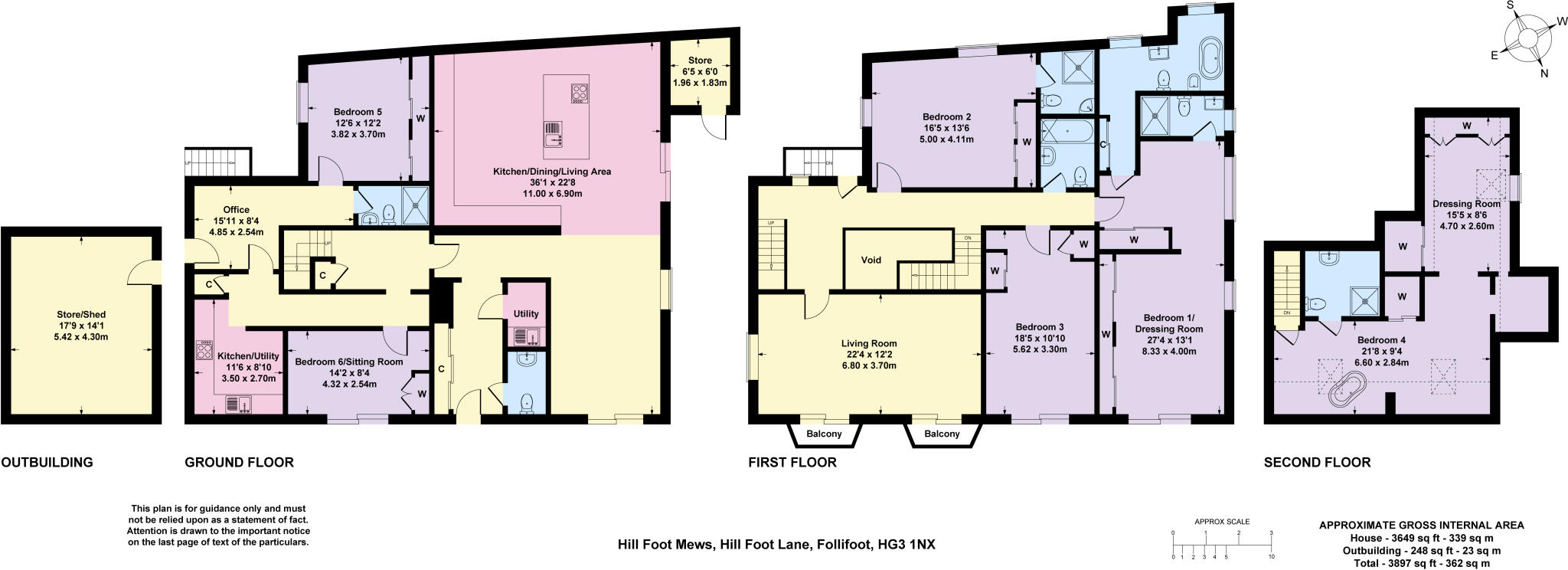 Hill Foot Lane, Pannal, Harrogate, HG3 floorplan