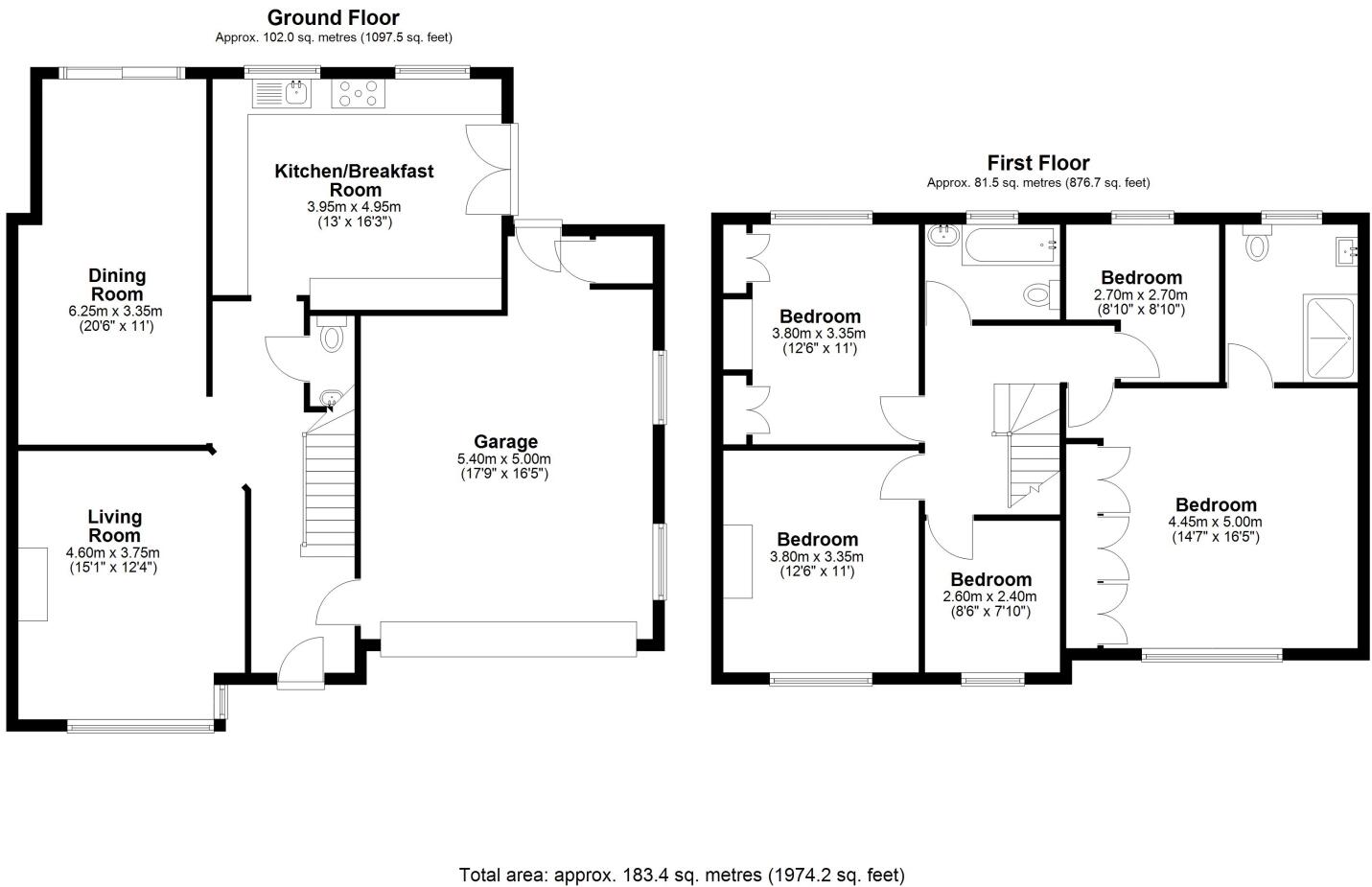 Hythe Field Avenue, Egham, Surrey, TW20 floorplan