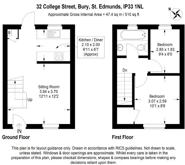 College Street, Bury St Edmunds, Suffolk, IP33 1NL floorplan