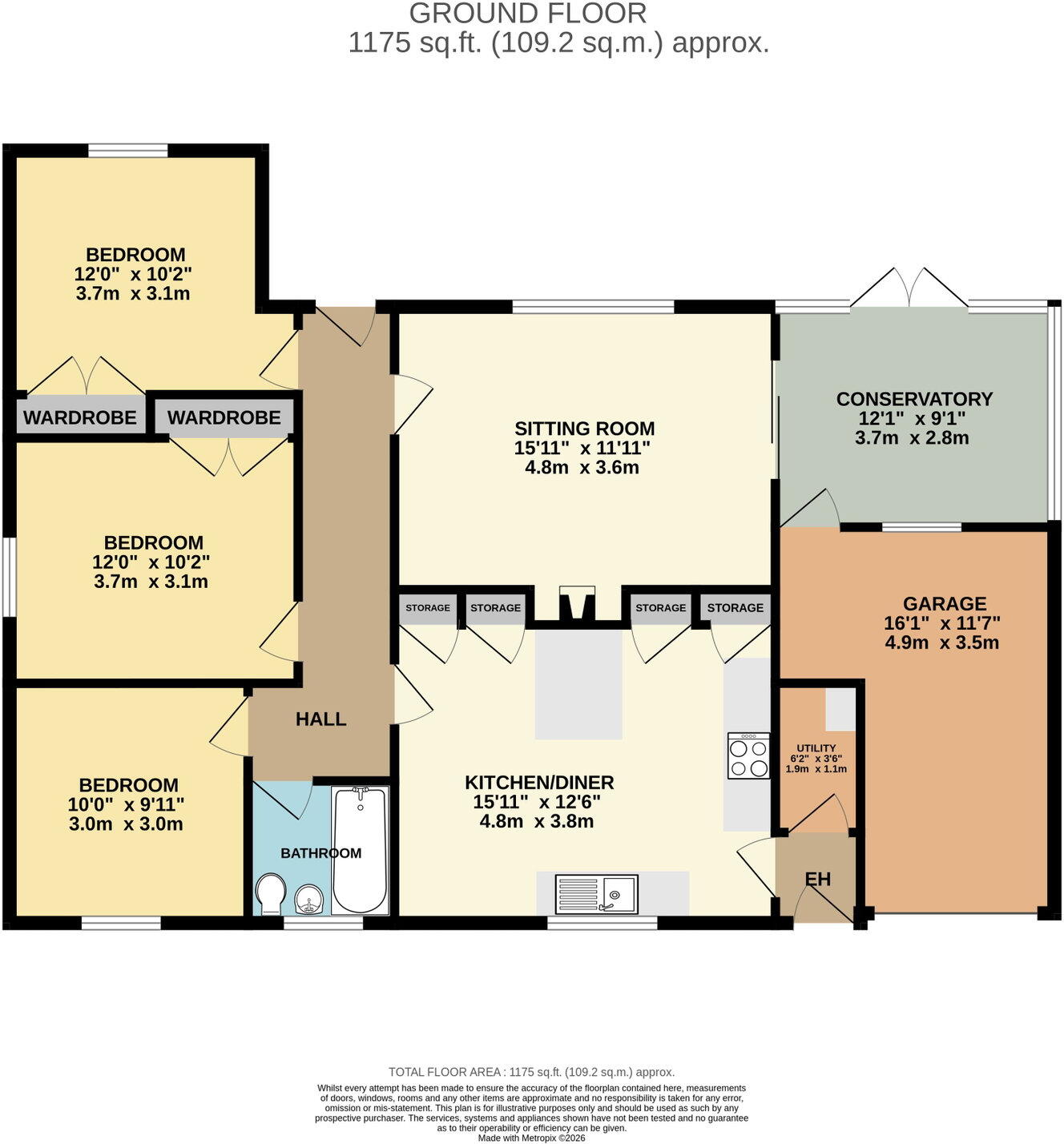 Court Lea, Holly Green, Upton Upon Severn, WR8 0PE floorplan