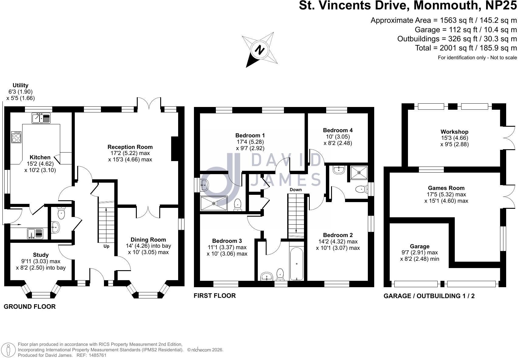 St Vincents Drive, Monmouth, Monmouthshire, NP25 floorplan