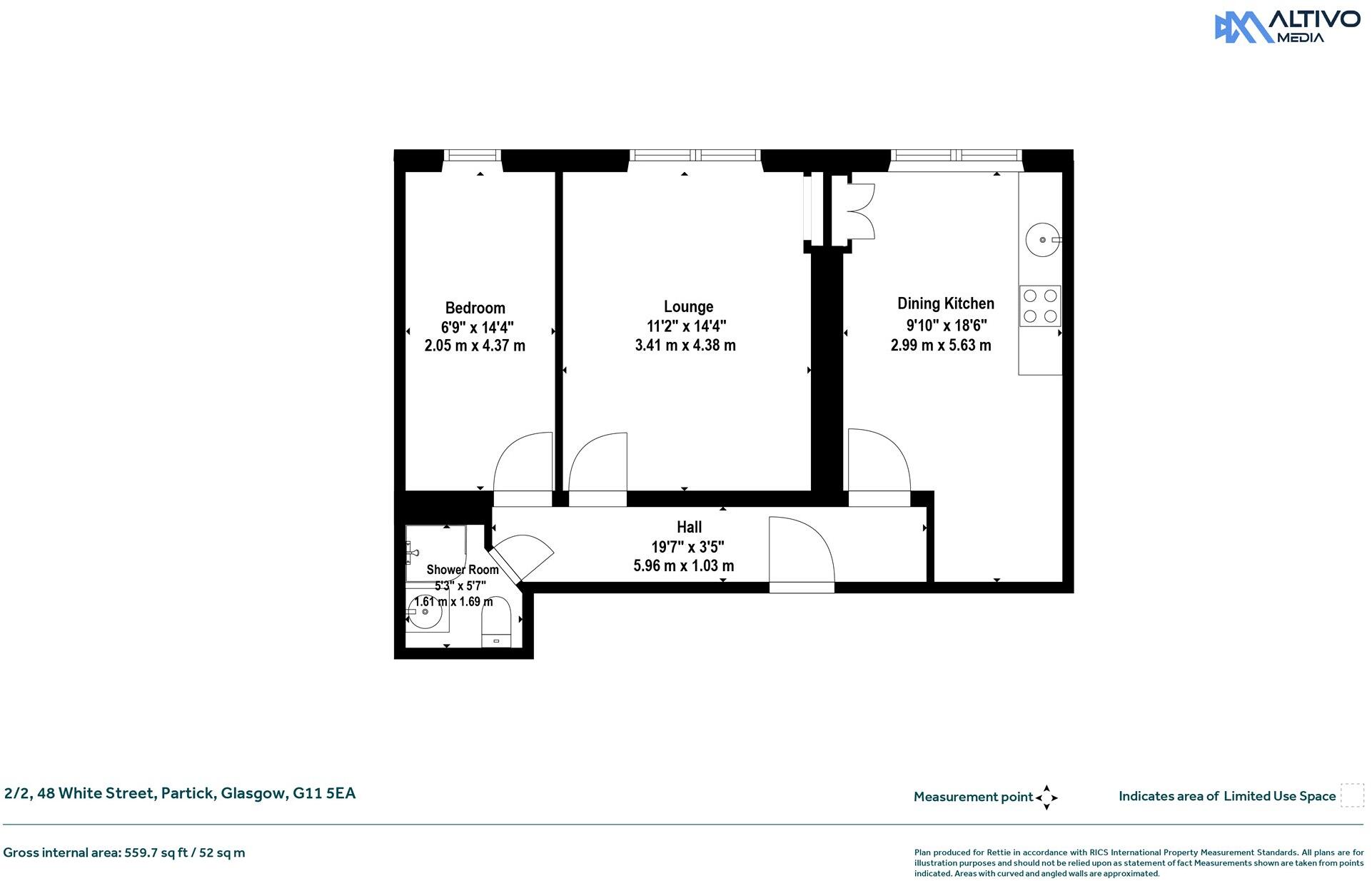 White Street, Partick, Glasgow floorplan