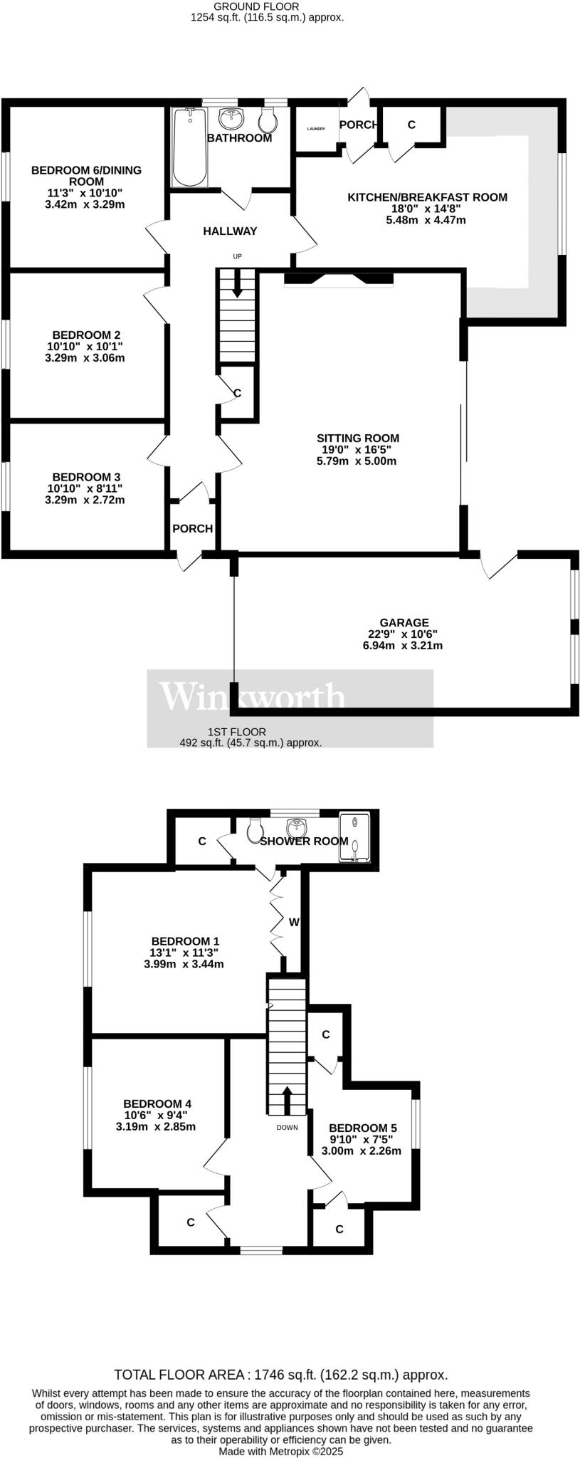 South Wood Drive, Caistor St. Edmund, Norwich, Norfolk, NR14 floorplan