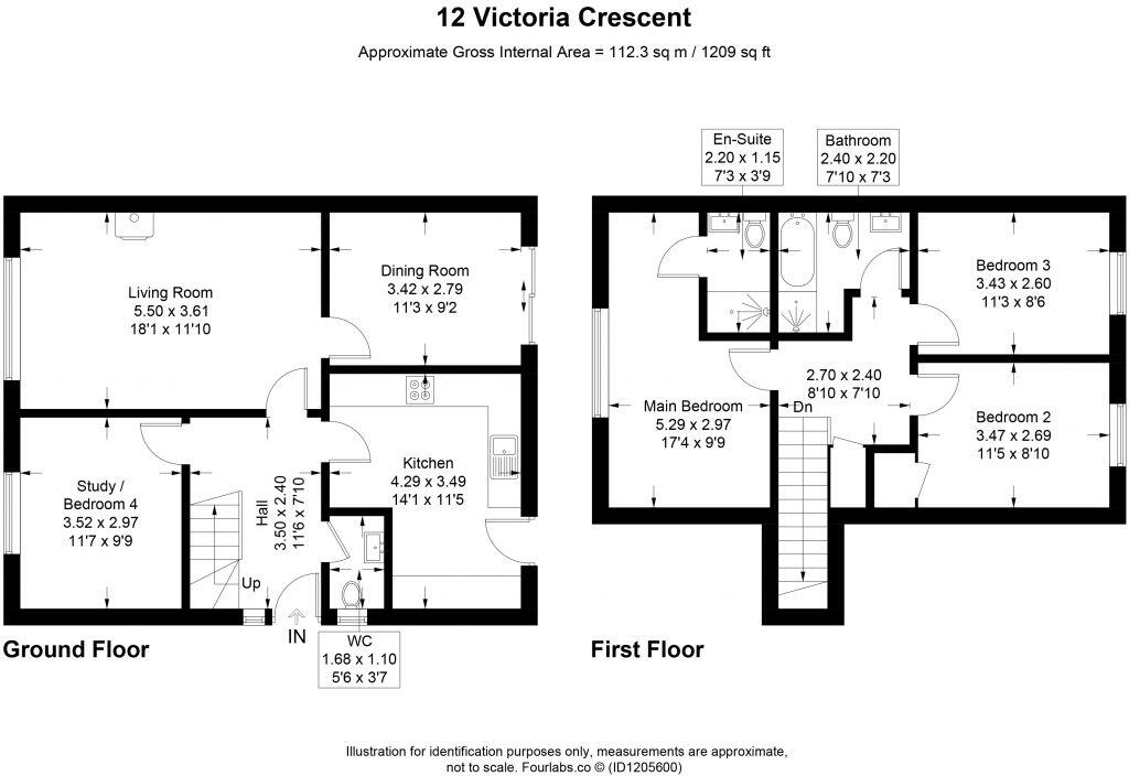12 Victoria Crescent, Selkirk, TD7 5DE floorplan