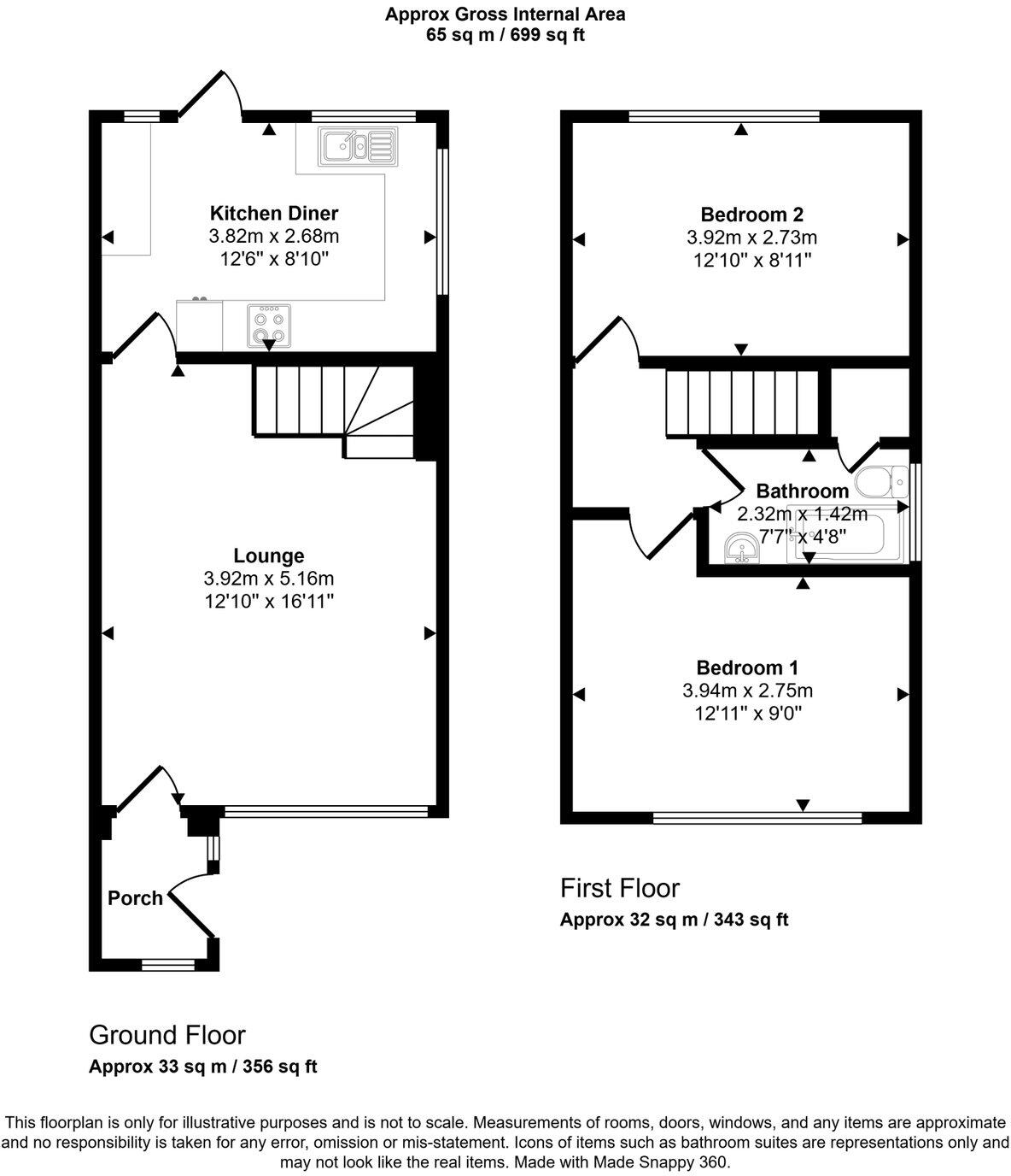 Baldoon Sands, Acklam floorplan