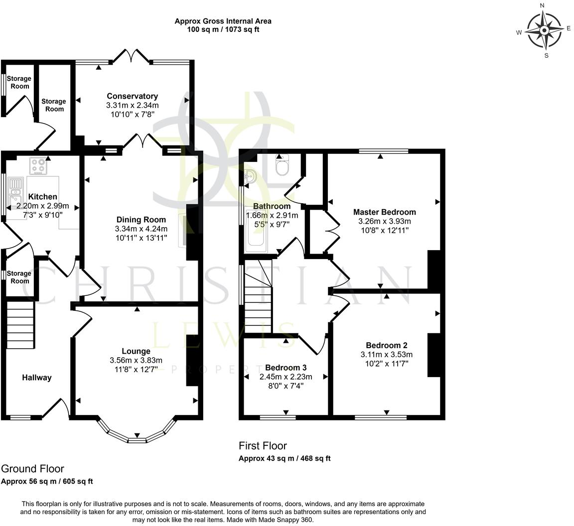 Leicester Grove, Evesham floorplan