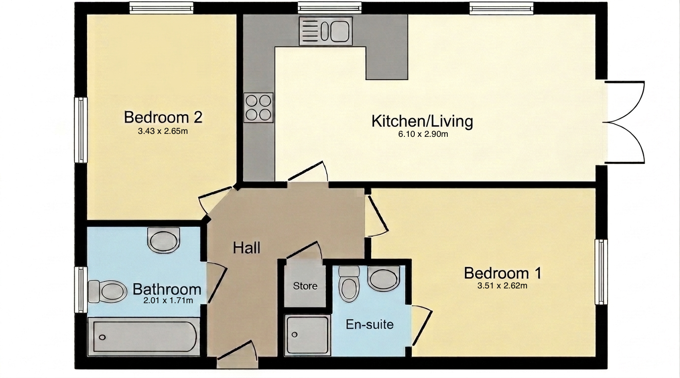 Dol Glaswg, Cardiff, CF5 floorplan