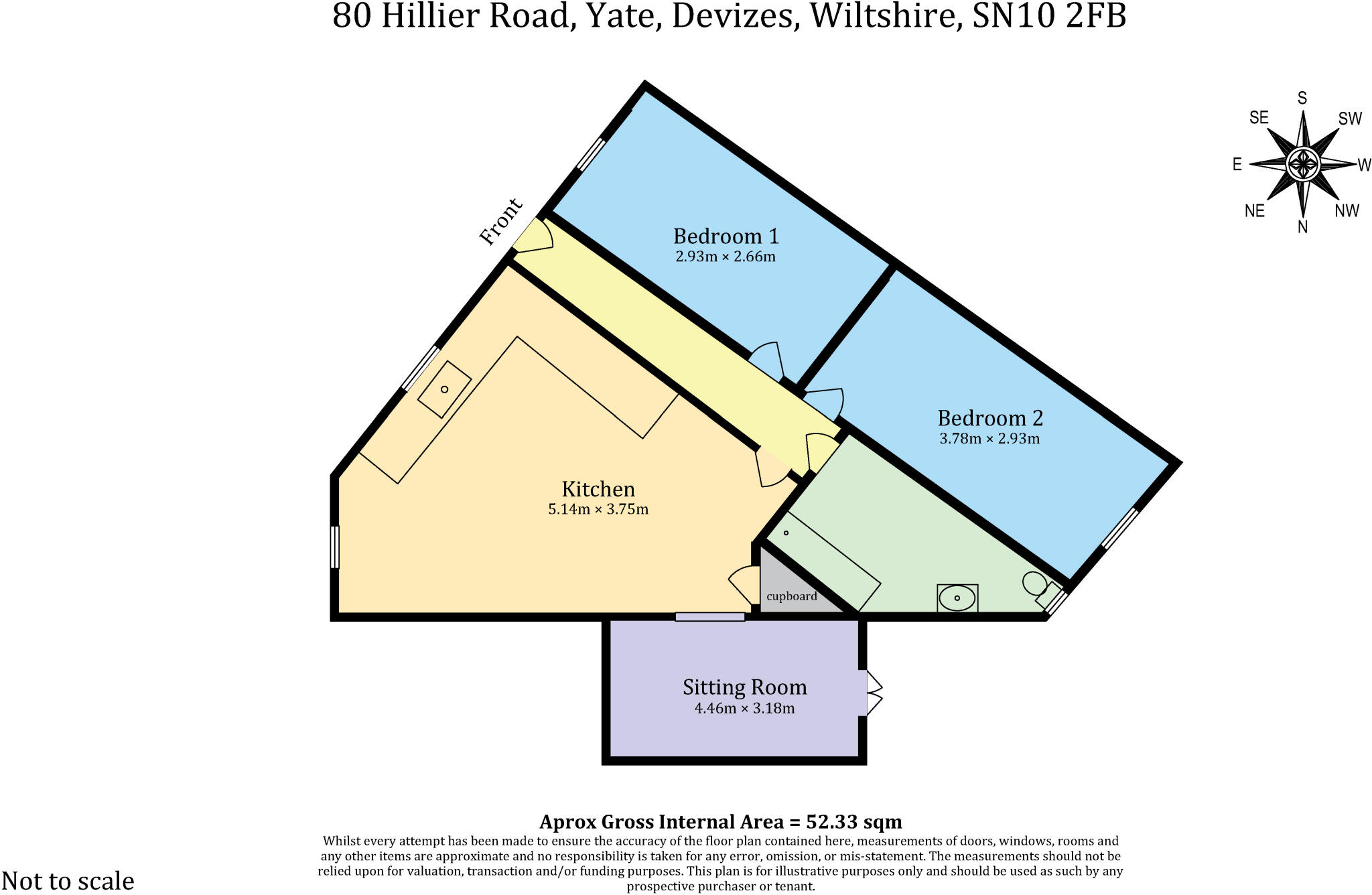 80 Hillier Road, Devizes, Wiltshire SN10 2FB floorplan