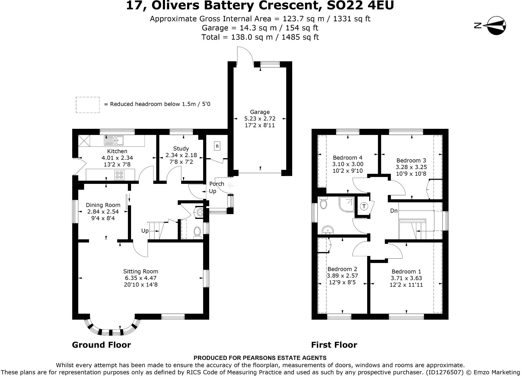 Oliver's Battery Crescent, Winchester floorplan