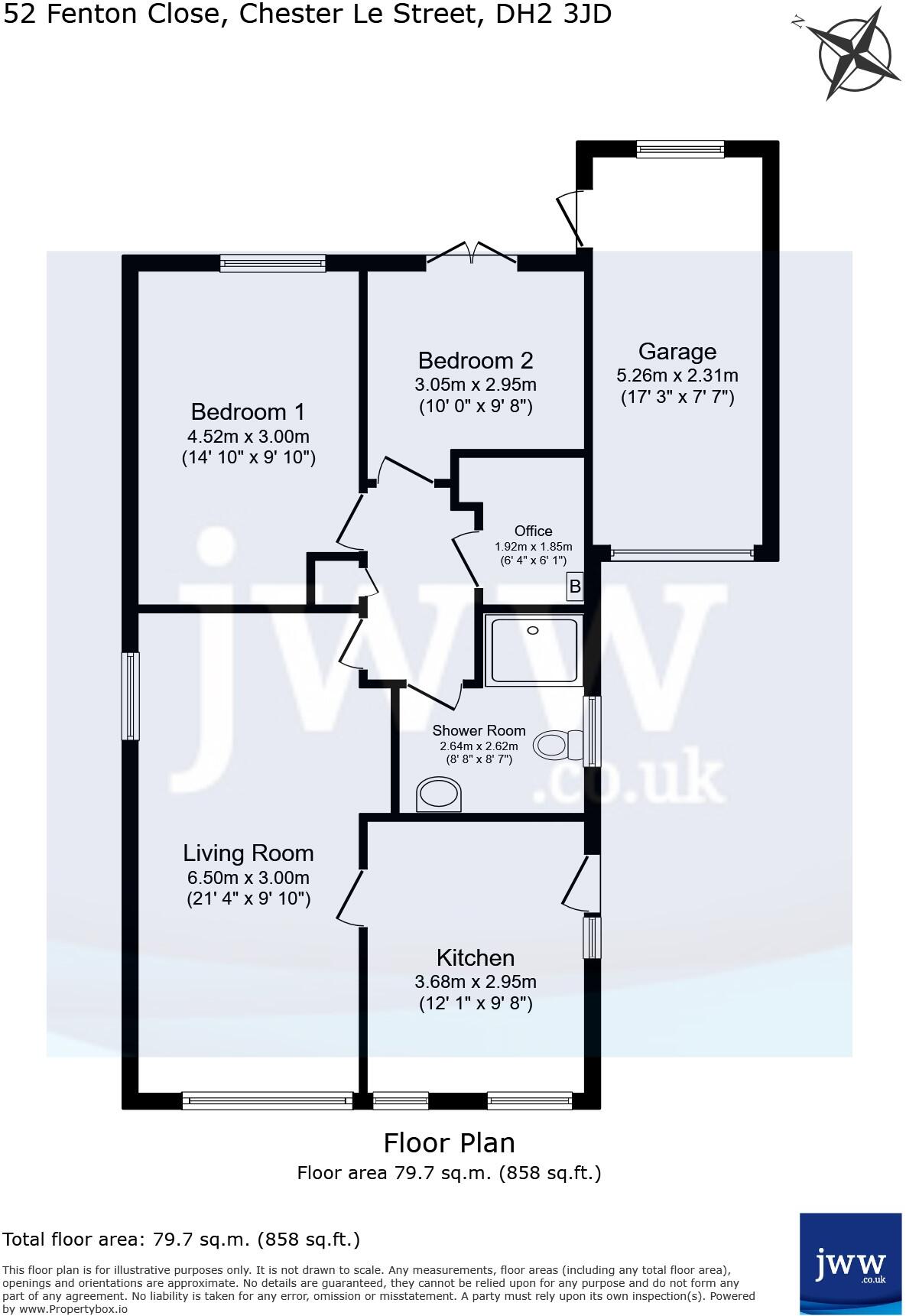 Fenton Close, Chester Le Street, County Durham, DH2 floorplan