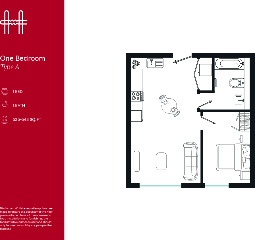 Flat 426, Warwick Street, Birmingham floorplan