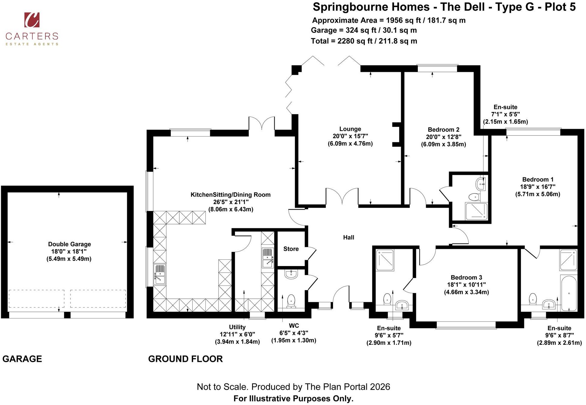 The Dell, Burbage, LE10 floorplan