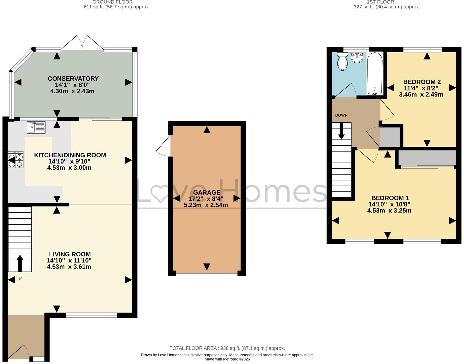 Osprey Road, Flitwick floorplan