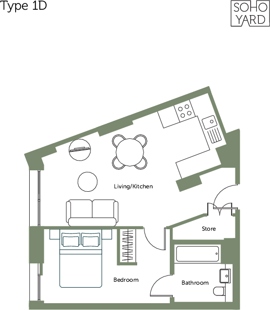 808 Assay Heights, Soho Yard, Sheffield, S3 8HE floorplan