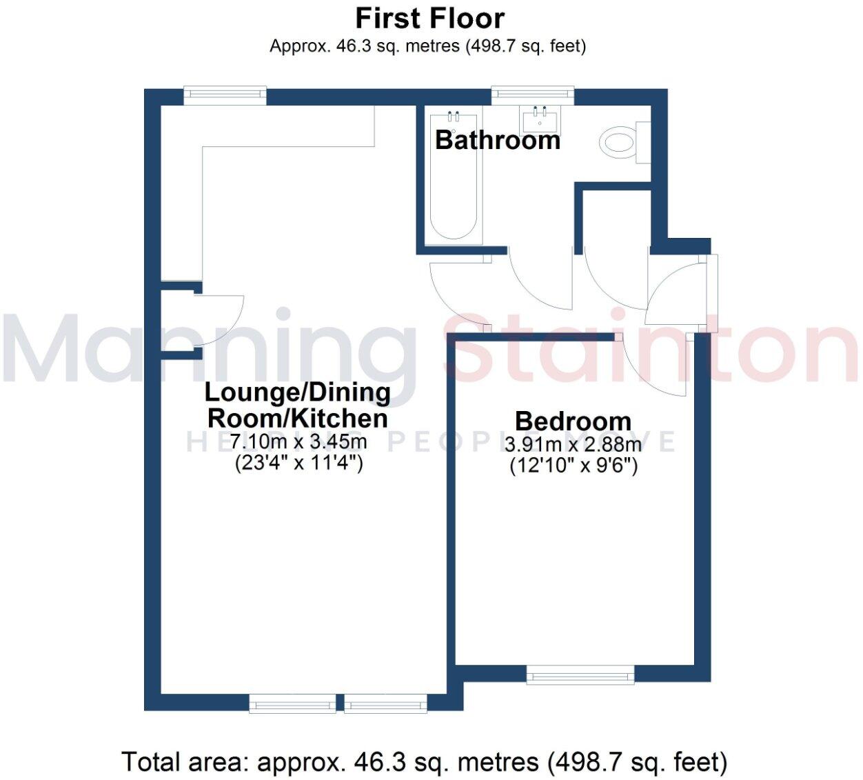 Flat 9, Priestley Court, Cornmill View, Horsforth, Leeds, West Yorkshire floorplan
