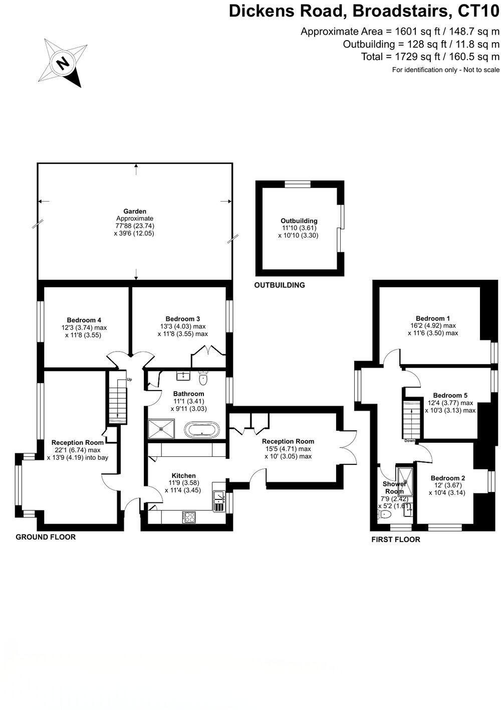 8 Dickens Road, Broadstairs , CT10 1DX floorplan